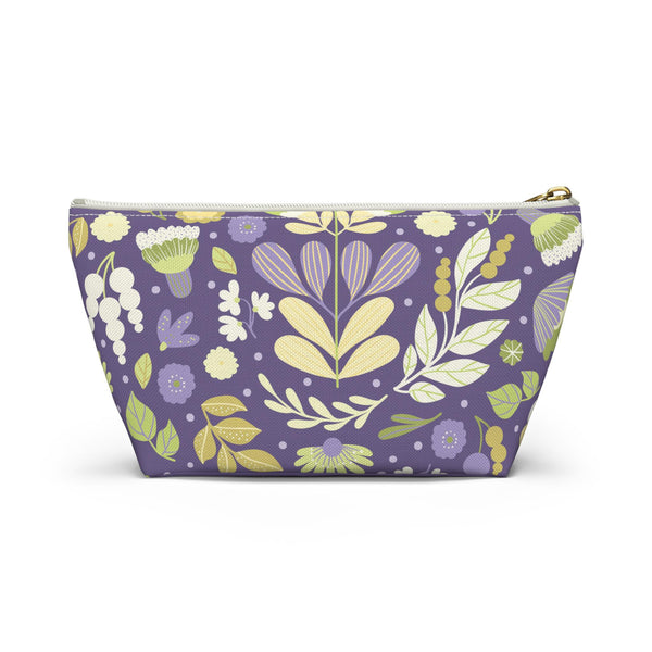 Embroidered Floral Makeup Bag: Travel Cosmetic Pouch