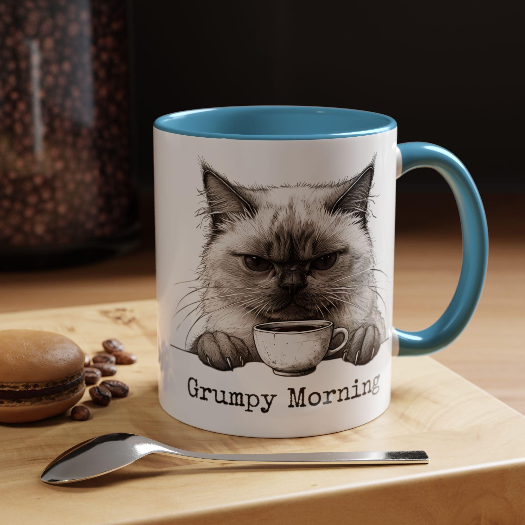 Grumpy Cat Mug Wrap - Cute Cat Lover's Gift - 11oz & 15oz Options