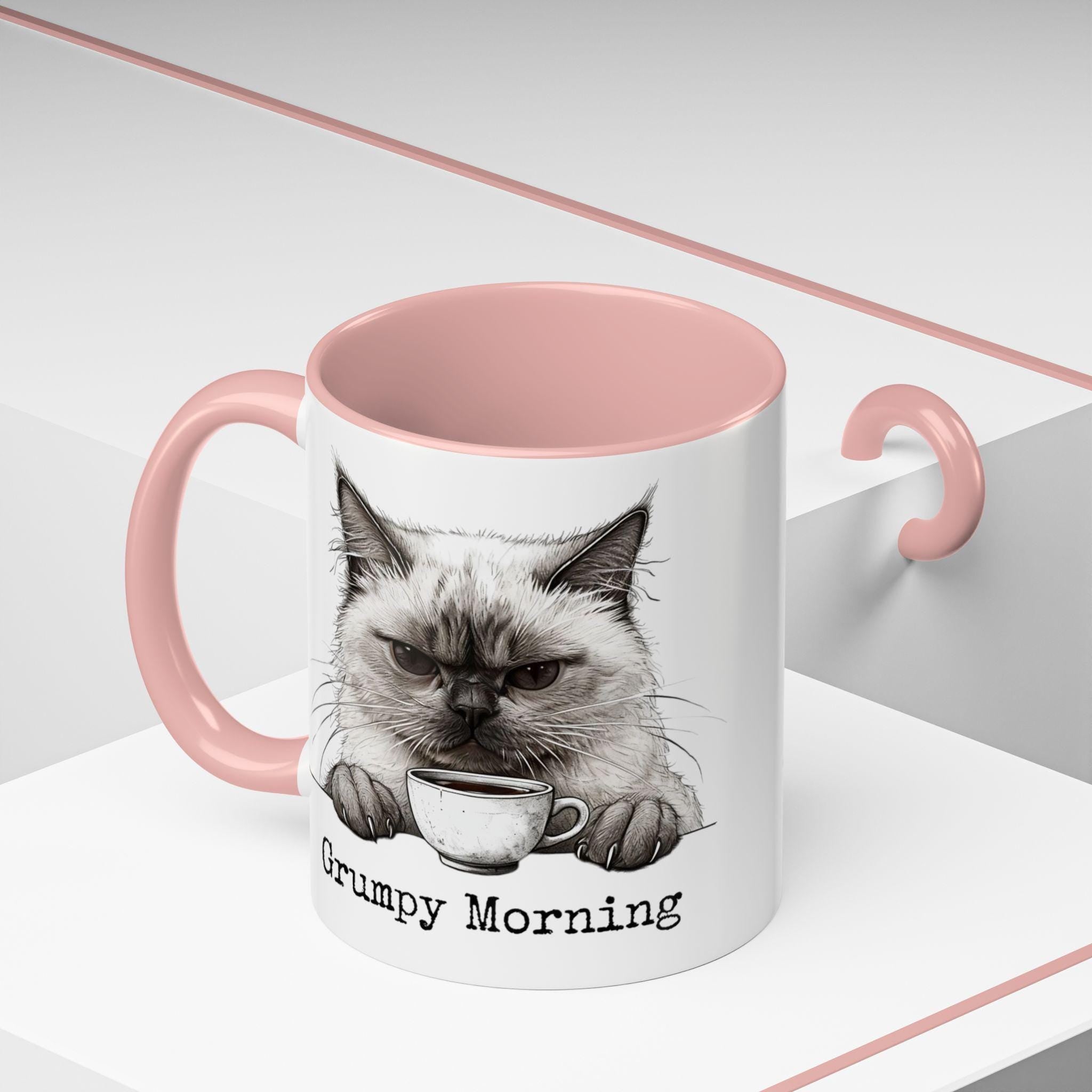 Grumpy Cat Mug Wrap - Cute Cat Lover's Gift - 11oz & 15oz Options