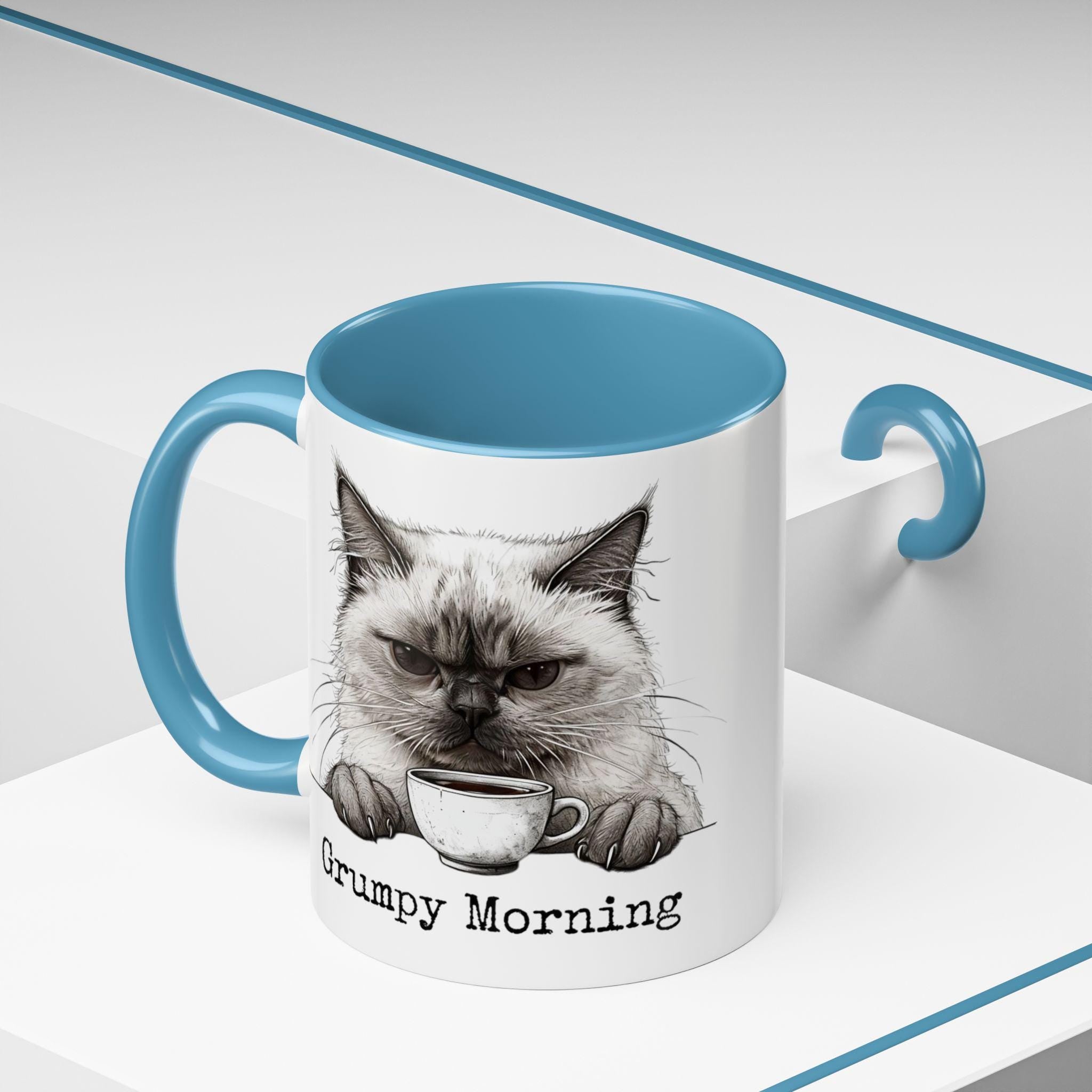 Grumpy Cat Mug Wrap - Cute Cat Lover's Gift - 11oz & 15oz Options