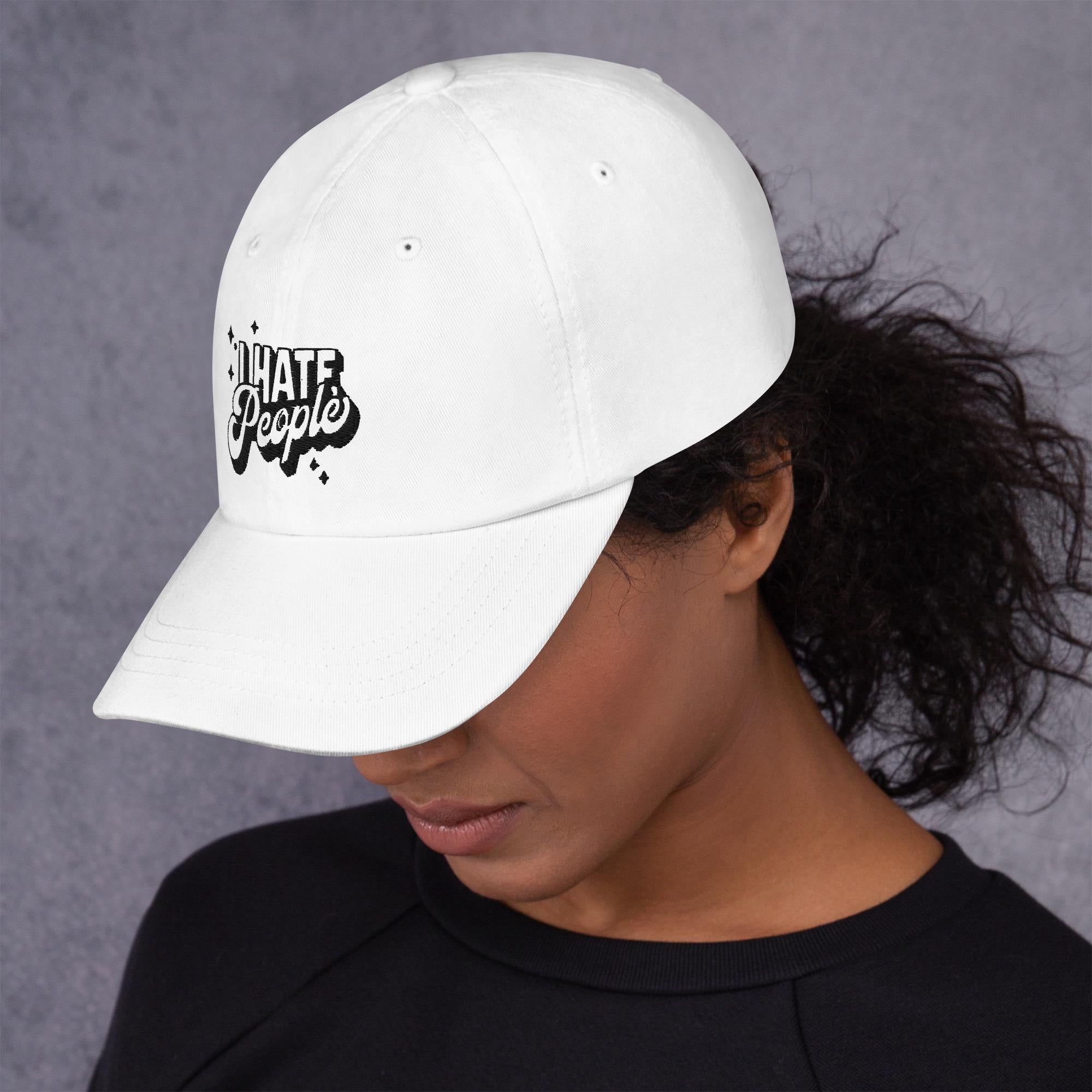 Sassy I Hate People Trucker Hat - Adjustable Fit - Ideal Present for Adults