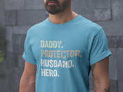 Husband Gift - Daddy Protector Hero - Funny Shirt for Men - Best Dad Gift for Father's Day