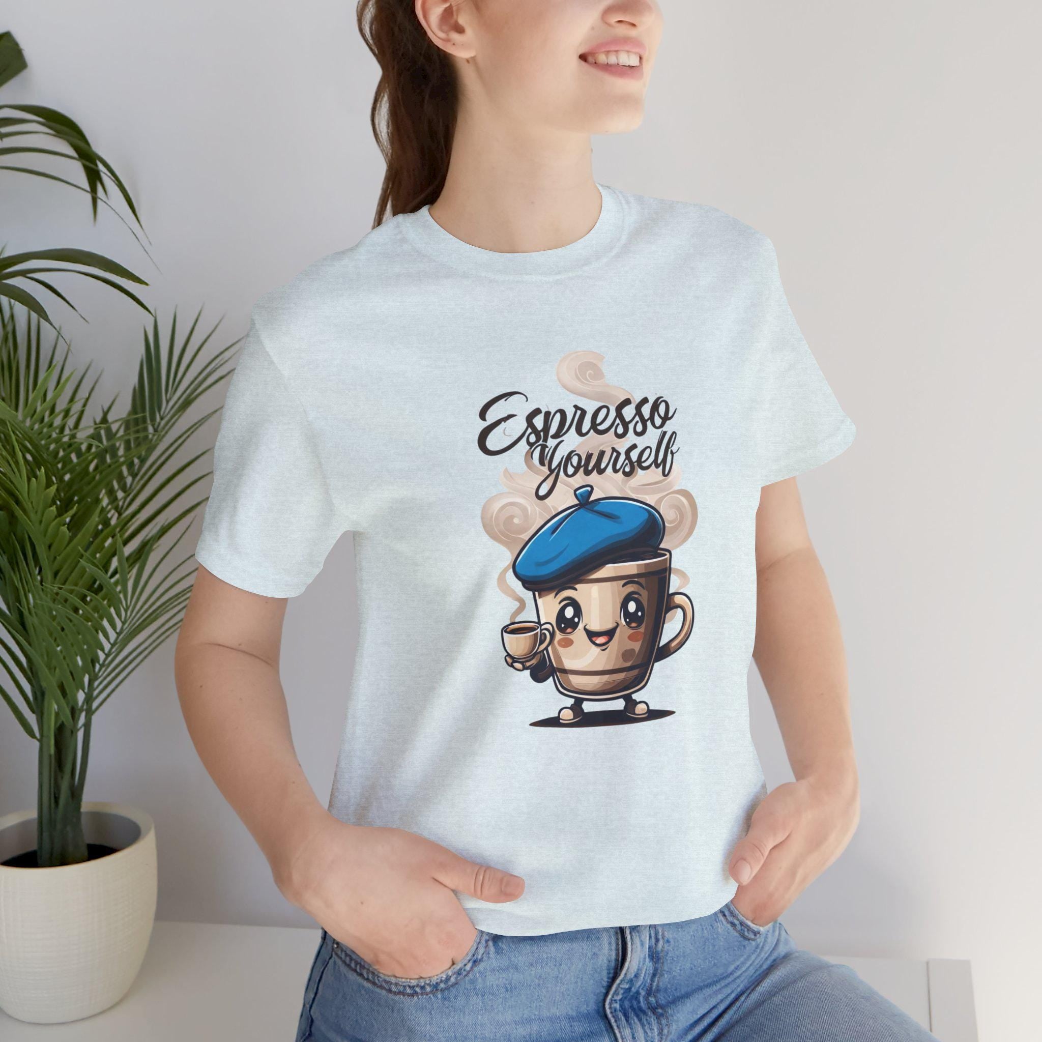 Espresso Yourself Shirt - Vintage Coffee Lover Tee - Perfect Gift for Barista - Funny Coffee Shirt