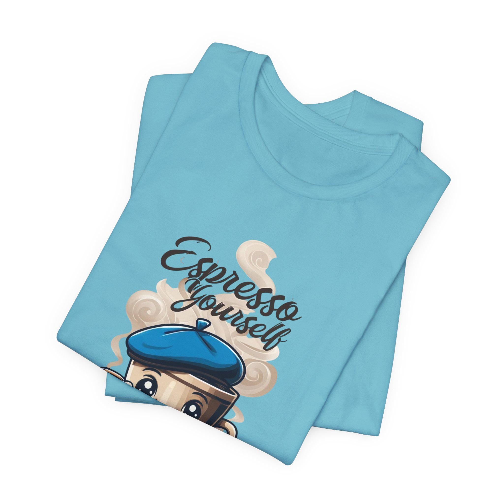 Espresso Yourself Shirt - Vintage Coffee Lover Tee - Perfect Gift for Barista - Funny Coffee Shirt