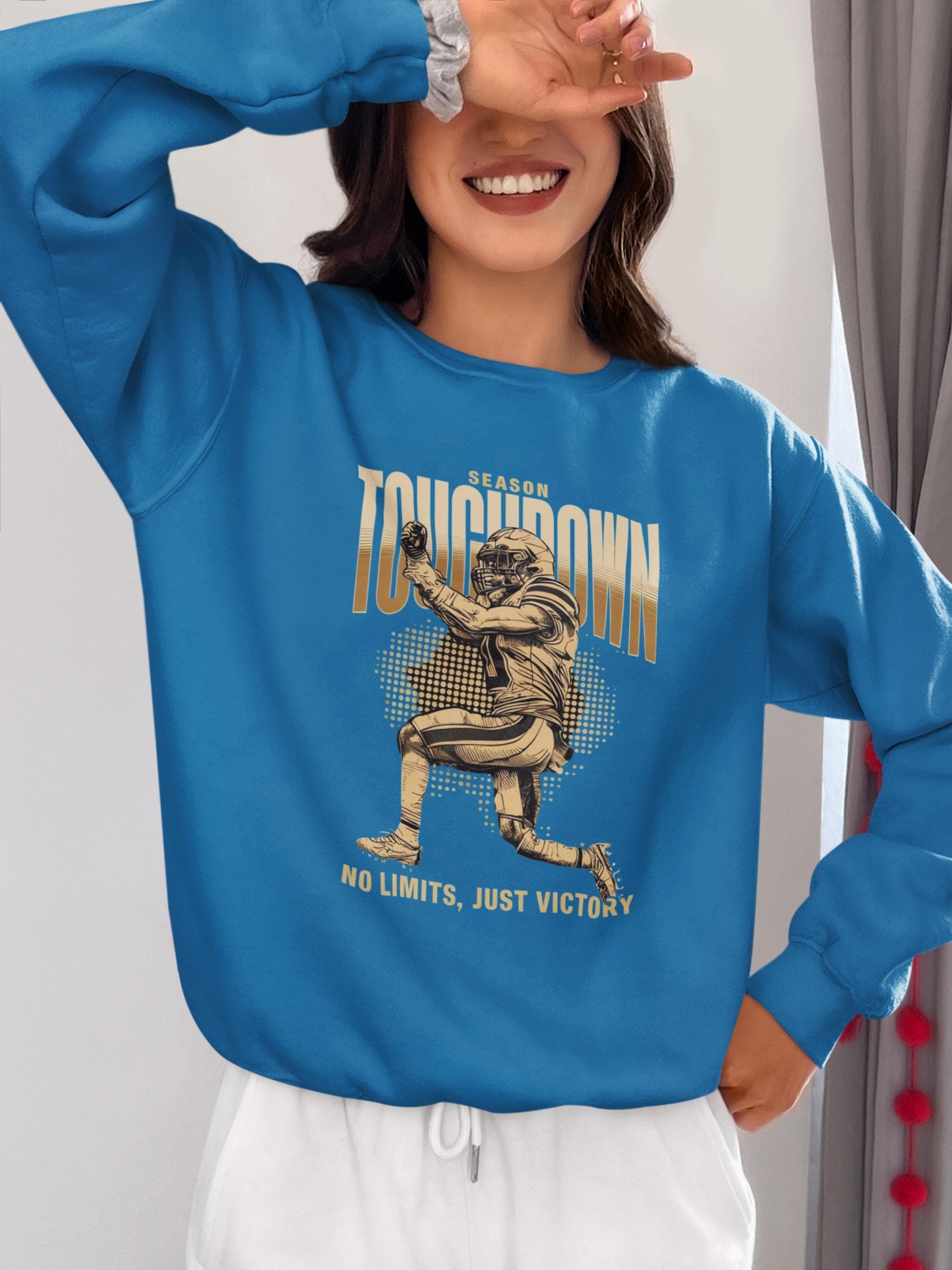 Game Day Ready Touch Down Sweatshirt - Football Season Apparel