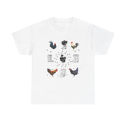 Farmhouse Chic Unisex Heavy Cotton Tee, Perfect for Chicken Lovers, Gift for Farmers, Vintage Style Tee, Casual Everyday Wear