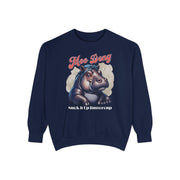 Trendy Moo Deng Sweatshirt - Unique Hippo Graphic - Casual Street Style