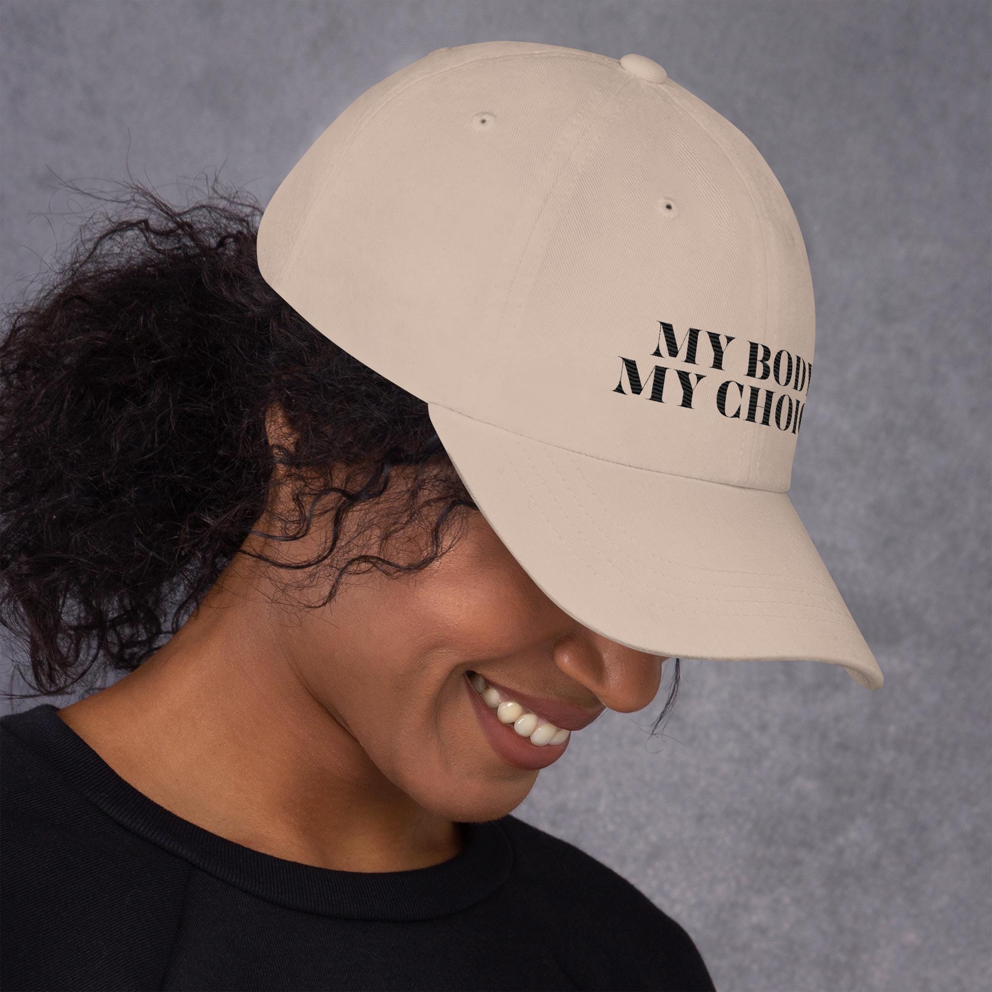 Women&#39;s Rights Embroidered Hat - My Body My Choice Empowered Hat