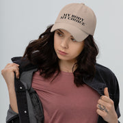 Women's Rights Embroidered Hat - My Body My Choice Empowered Hat