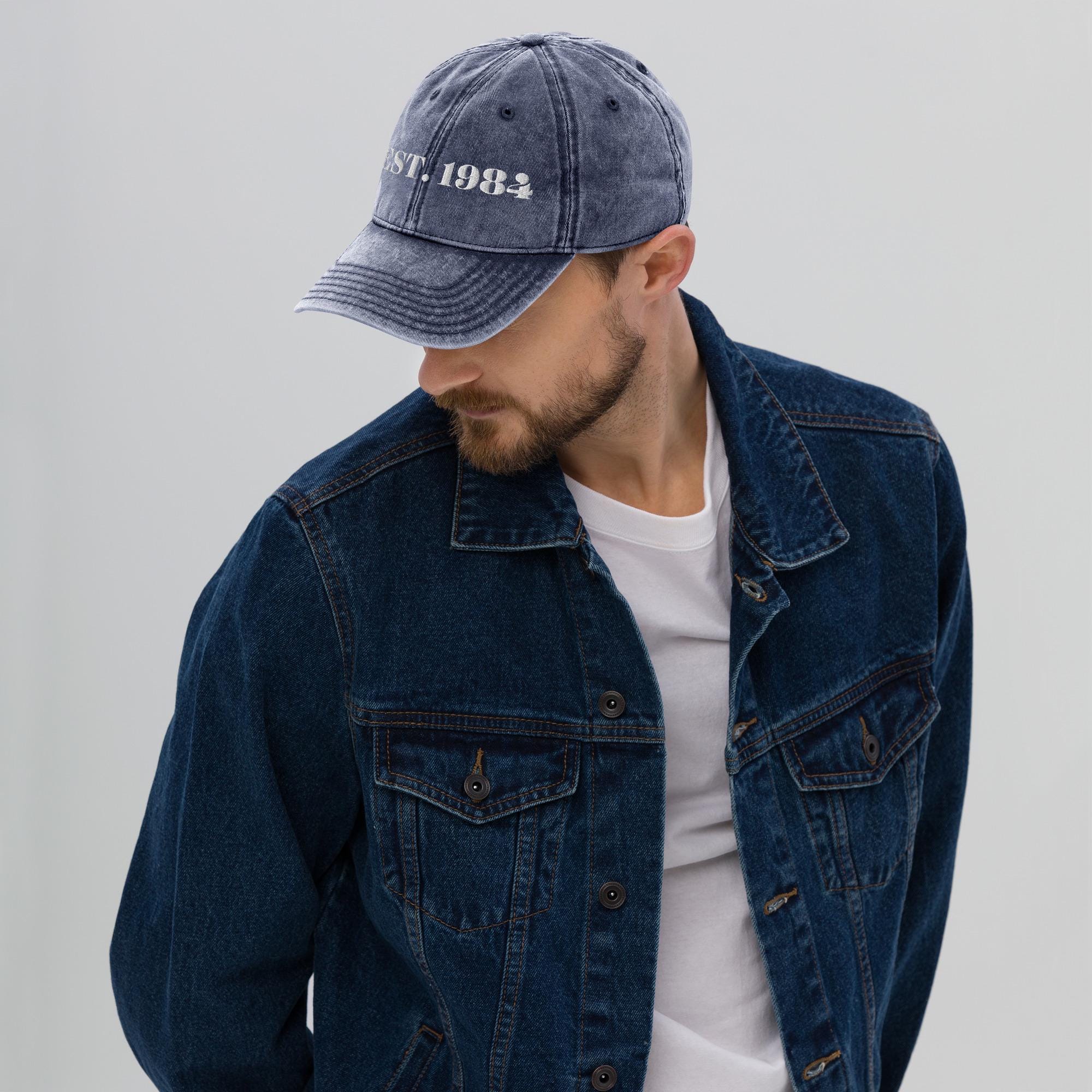 80s Inspired Est. 1984 Embroidered Cap - Adjustable Unisex Hat