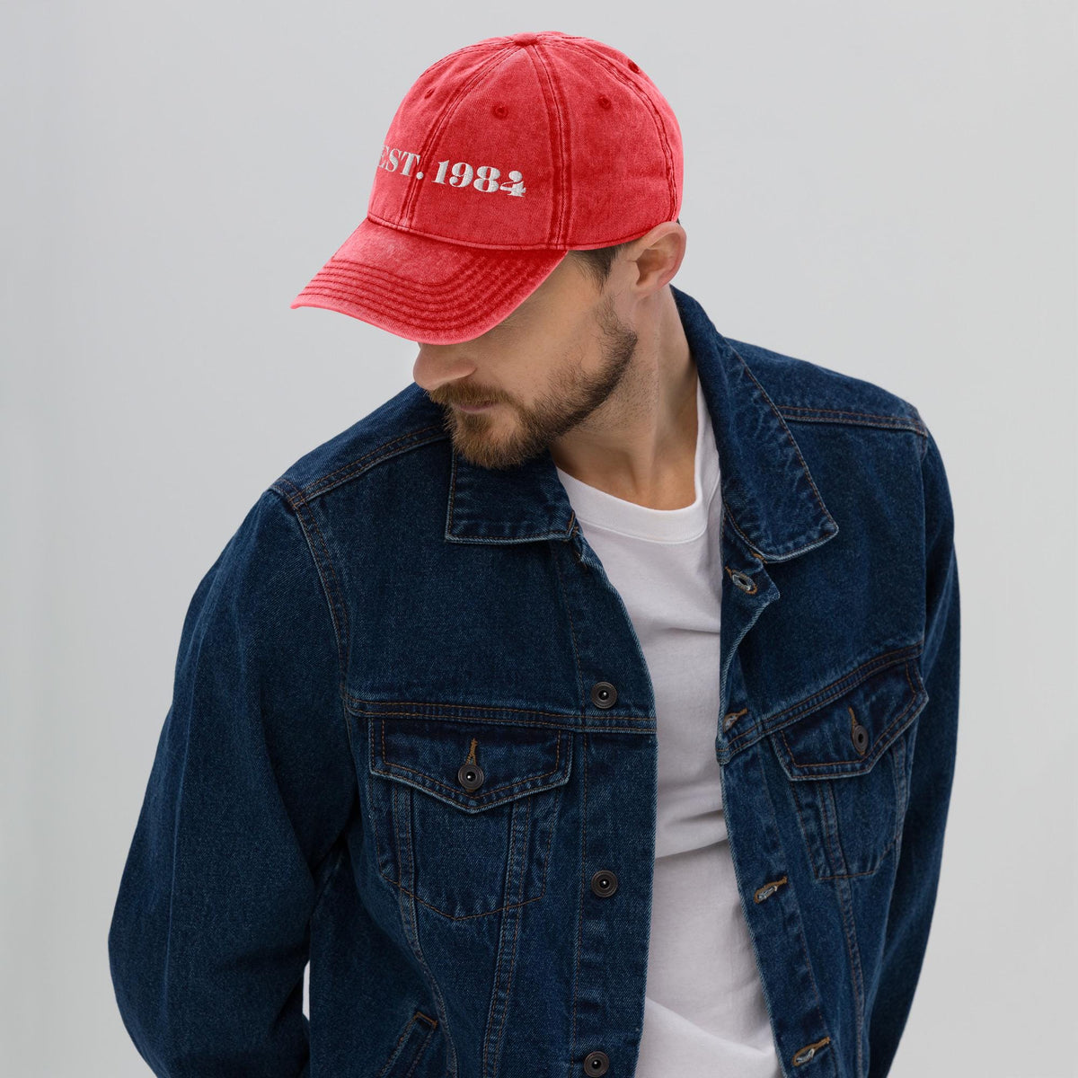 80s Inspired Est. 1984 Embroidered Cap - Adjustable Unisex Hat