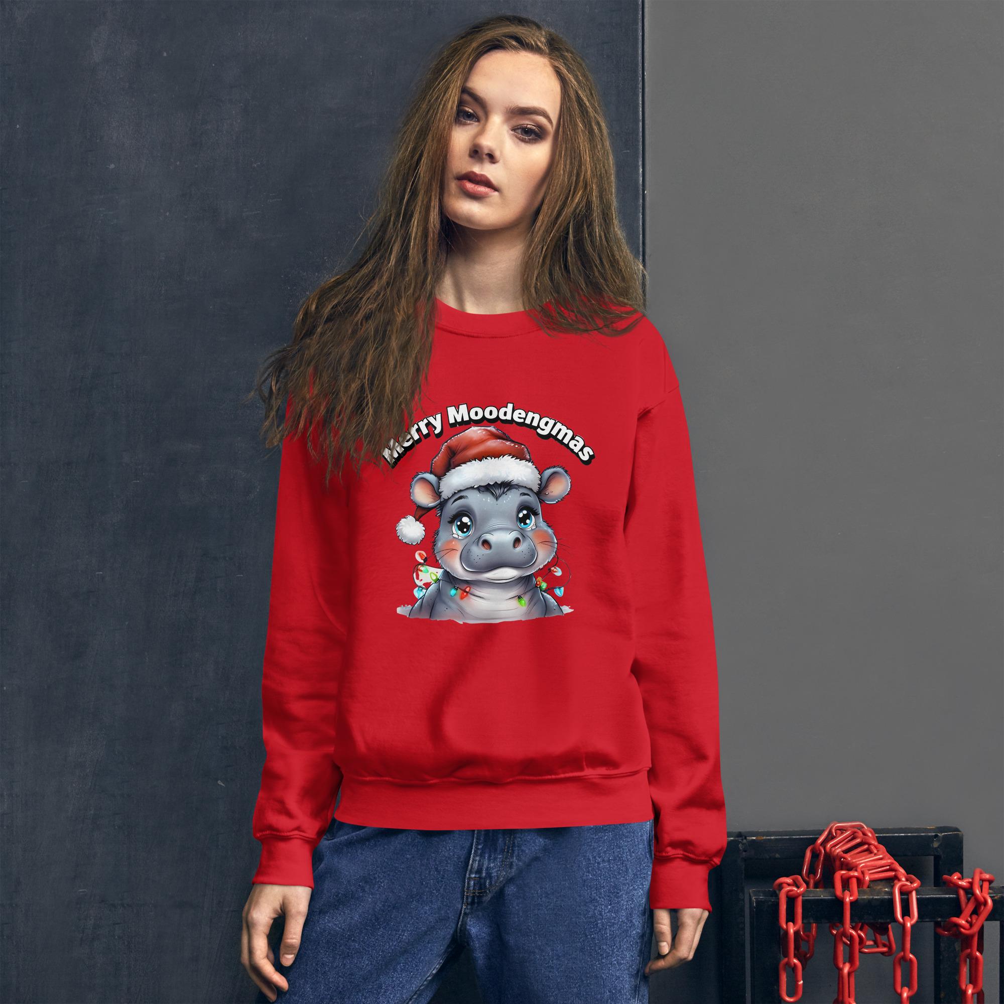 Unique Winter Clothing - Merry MooDengMas Sweatshirt for All