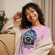 Retro Raccoon Northern Lights Shirt - Three Raccoons Graphic Tee - Raccoon Lovers Crewneck - Funny Raccoon Gift