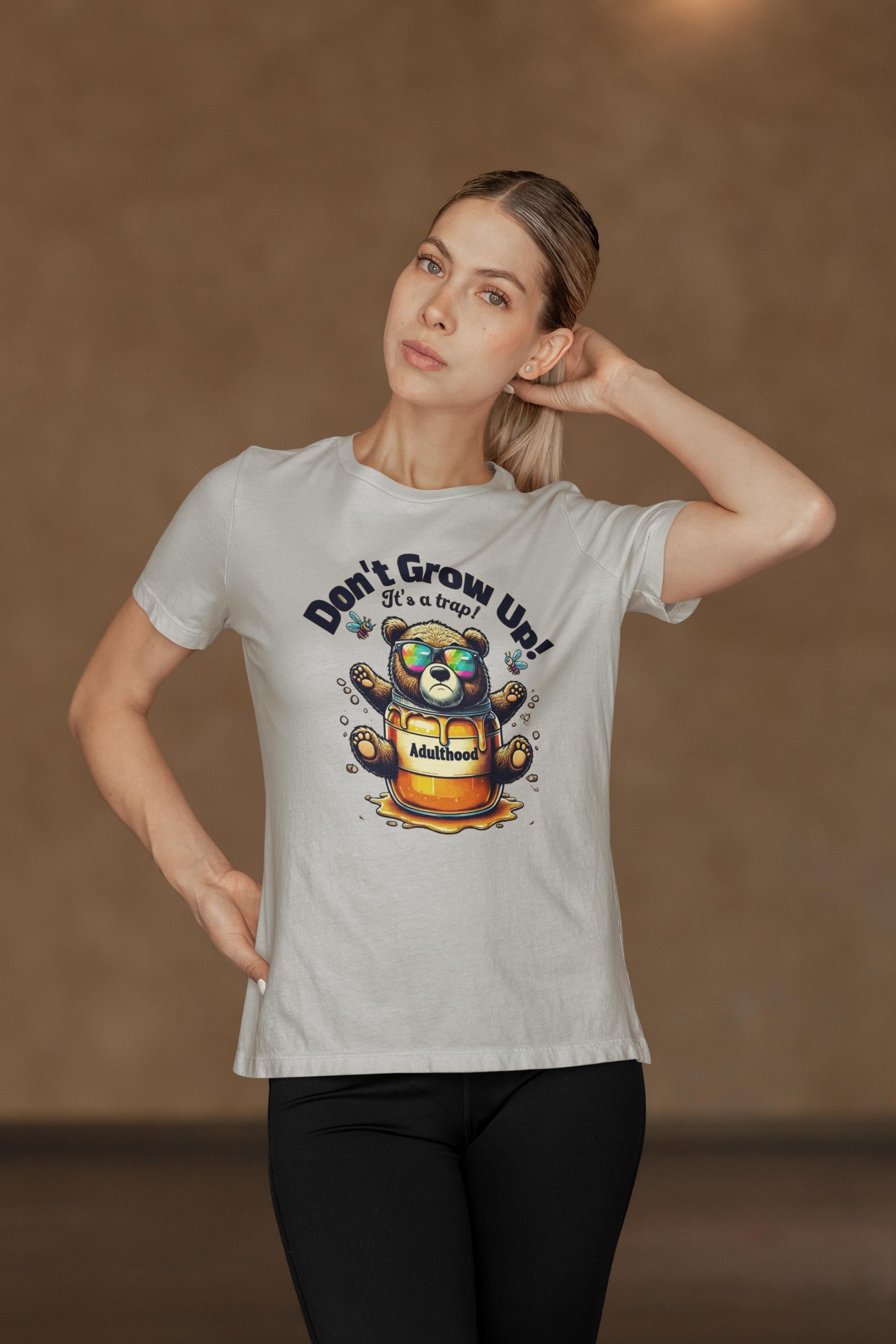 Don&#39;t Grow Up It&#39;s a Trap T-shirt - Funny Adulting Tee - Gift for Young at Heart