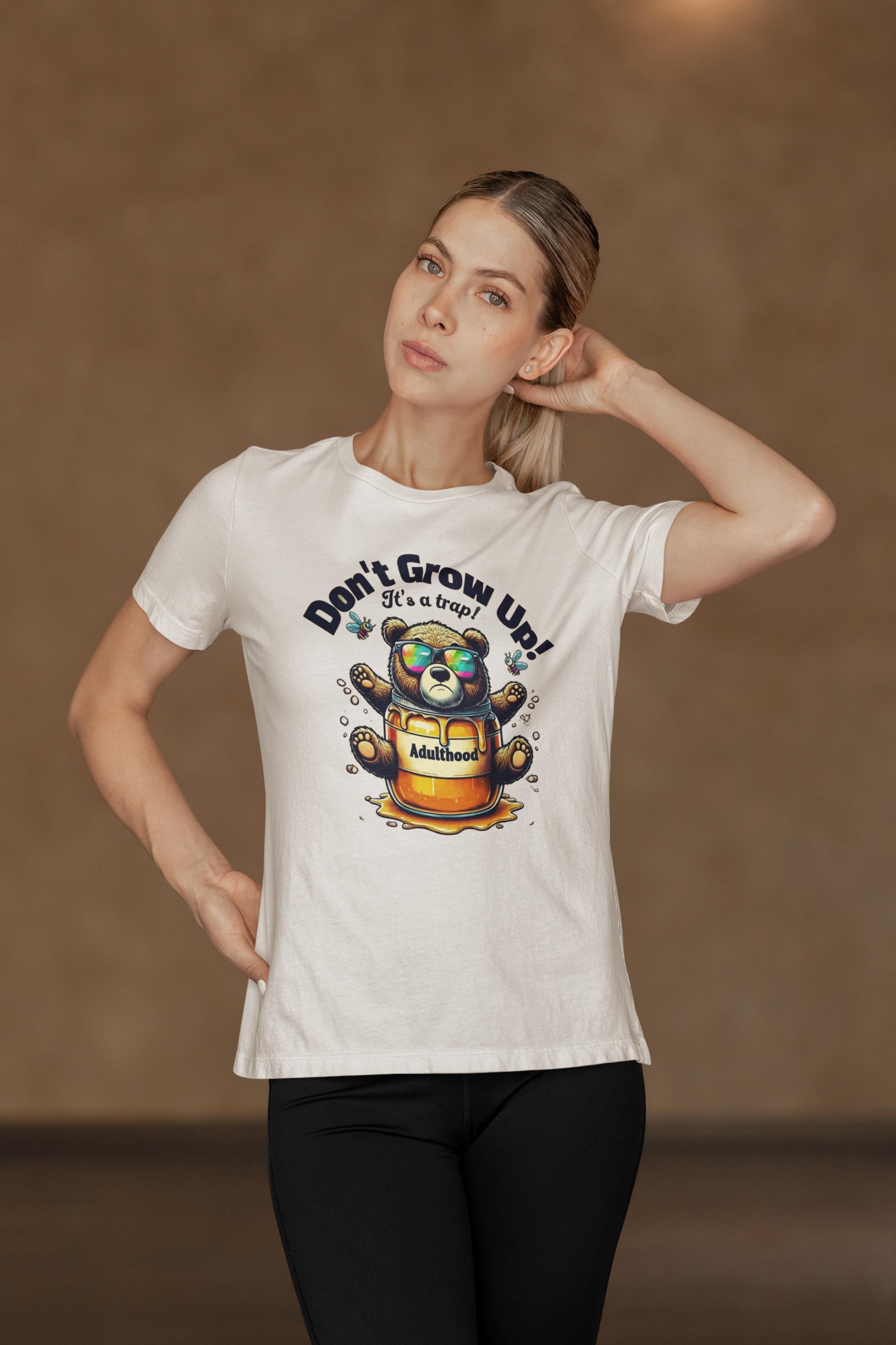 Don&#39;t Grow Up It&#39;s a Trap T-shirt - Funny Adulting Tee - Gift for Young at Heart