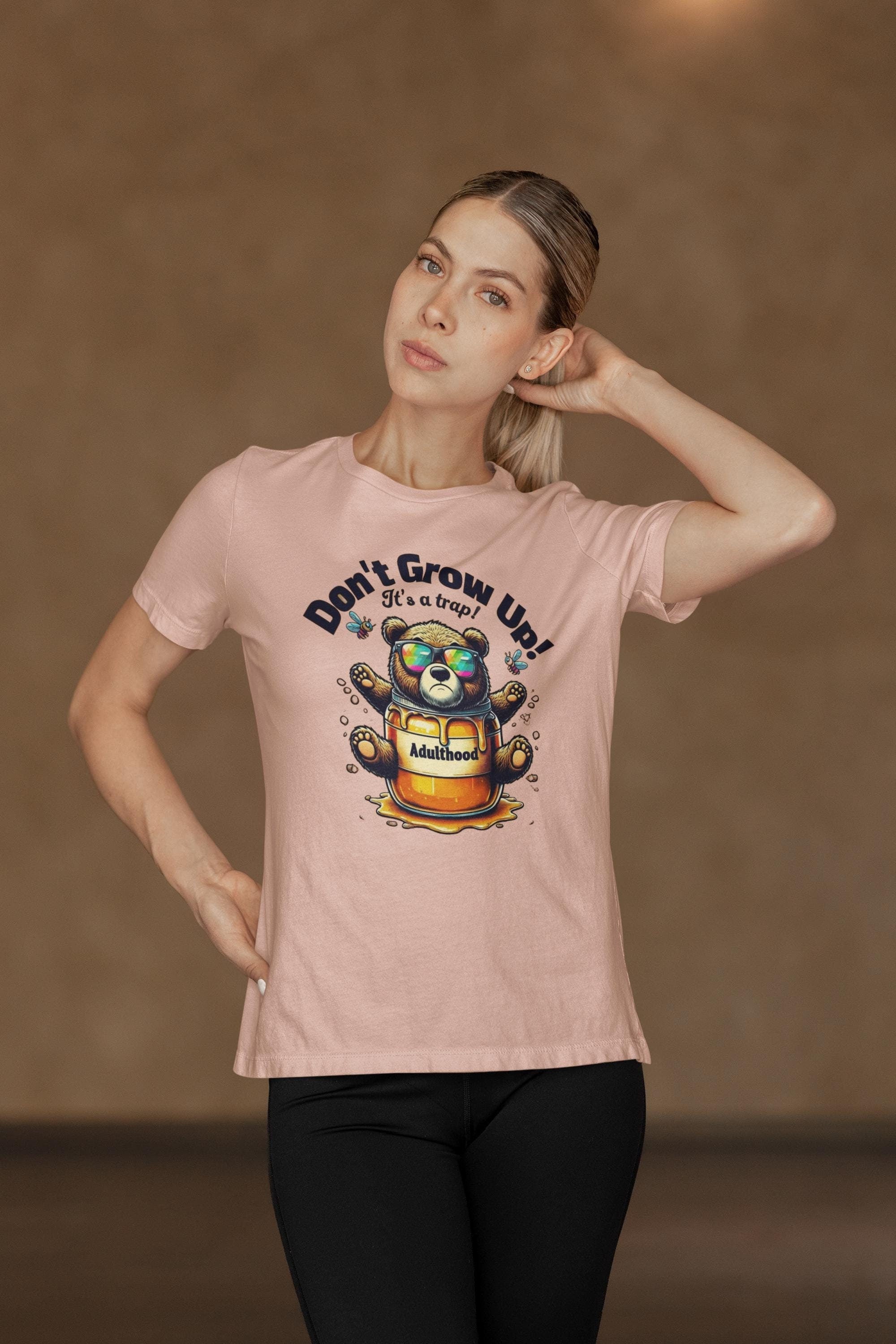 Don&#39;t Grow Up It&#39;s a Trap T-shirt - Funny Adulting Tee - Gift for Young at Heart