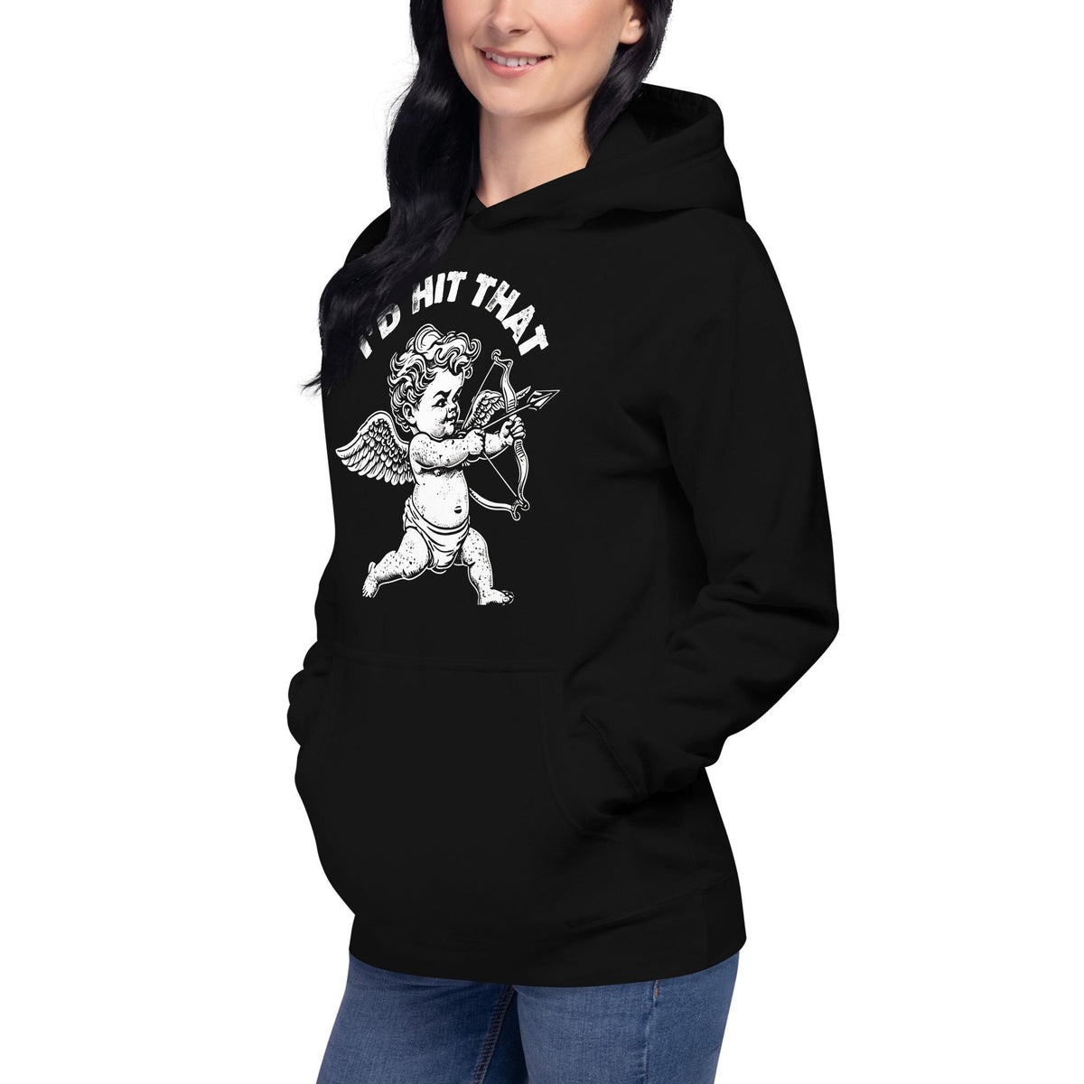 Id Hit That Cupid Hoodie - Cute Valentine's Day Gift - Funny Love Hoodie