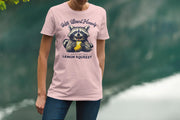 Cute and Funny Raccoon T-Shirt - It Was Not Easy Peasy Lemon Squeezy