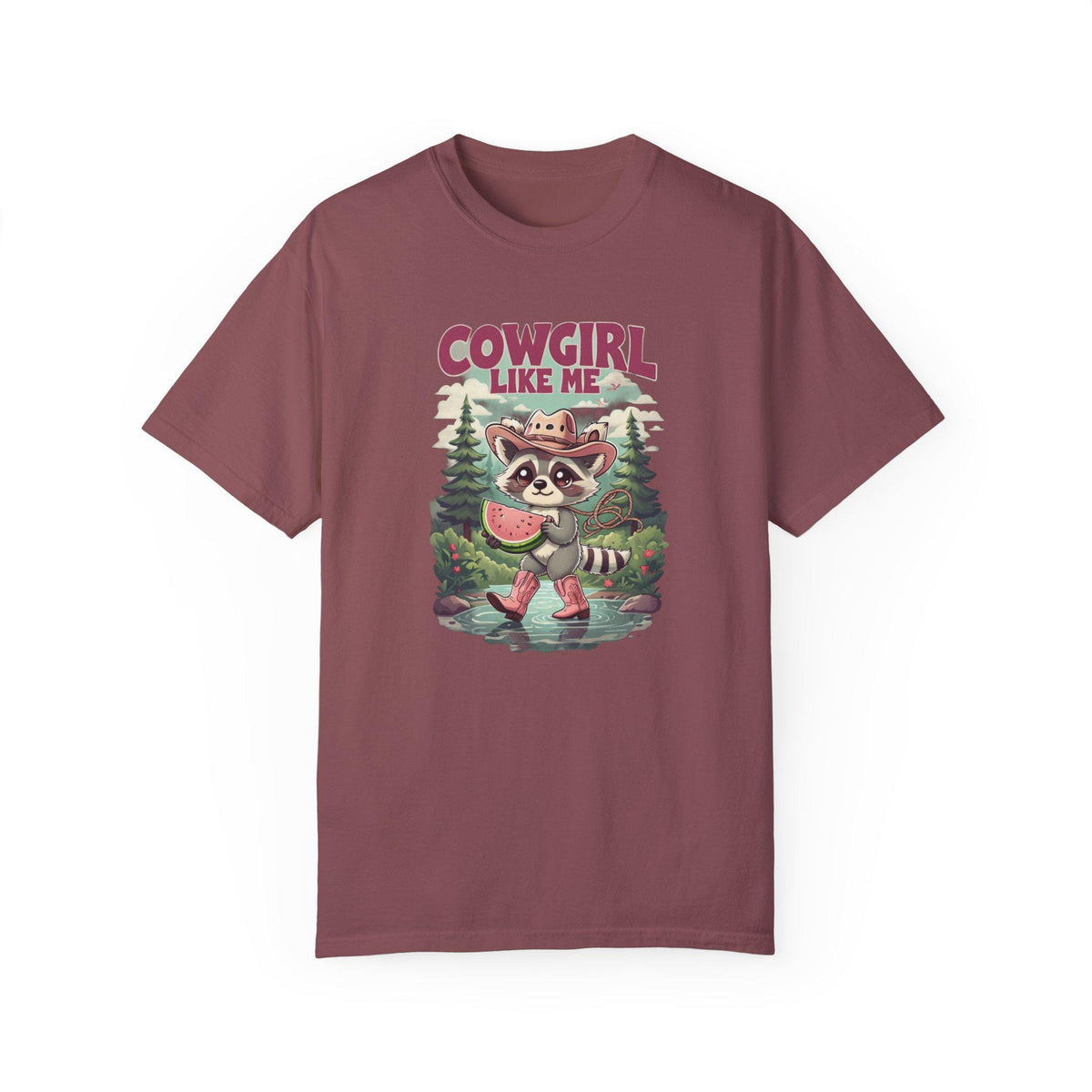 Cowgirl Like Me - Vintage Cowgirl T-Shirt - Retro Racoon Graphic Tee - Western Cowgirl