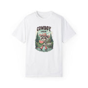 Cowboy Like Me Racoon Graphic Tee - Western Cowgirl Vintage Chic - Trendy Merch for Fans