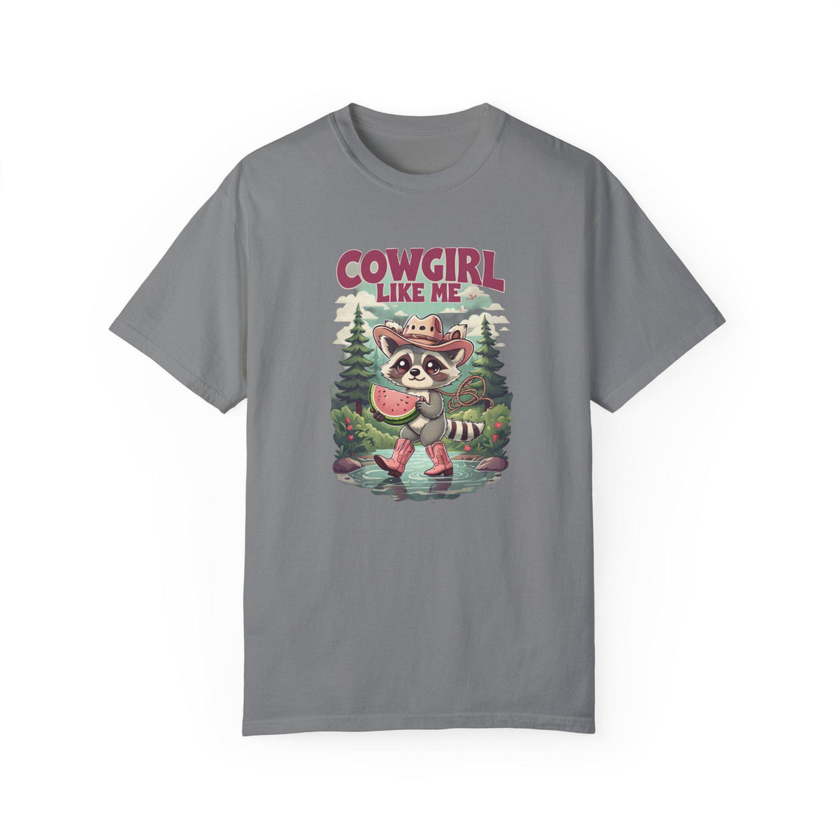 Cowgirl Like Me - Vintage Cowgirl T-Shirt - Retro Racoon Graphic Tee - Western Cowgirl