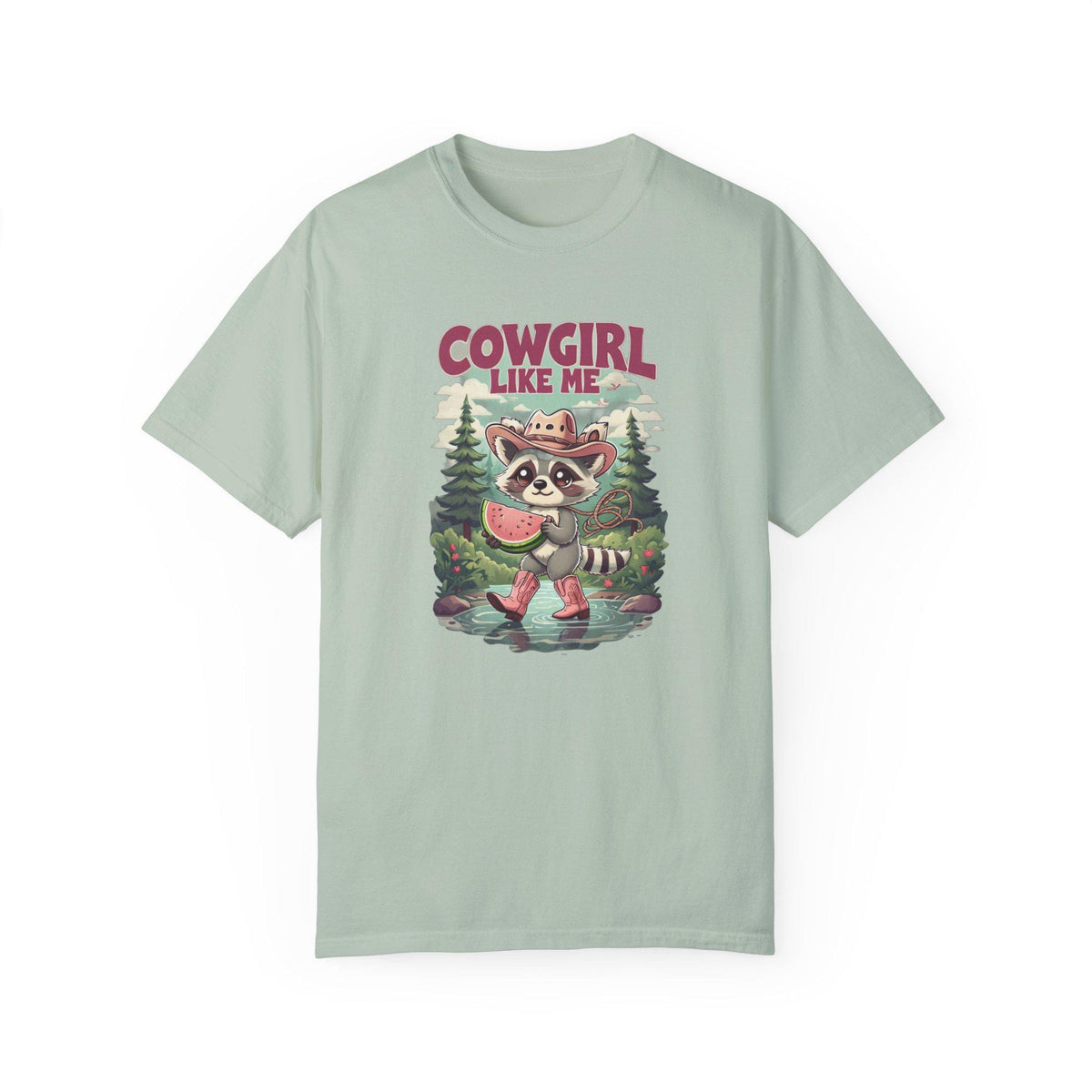 Cowgirl Like Me - Vintage Cowgirl T-Shirt - Retro Racoon Graphic Tee - Western Cowgirl