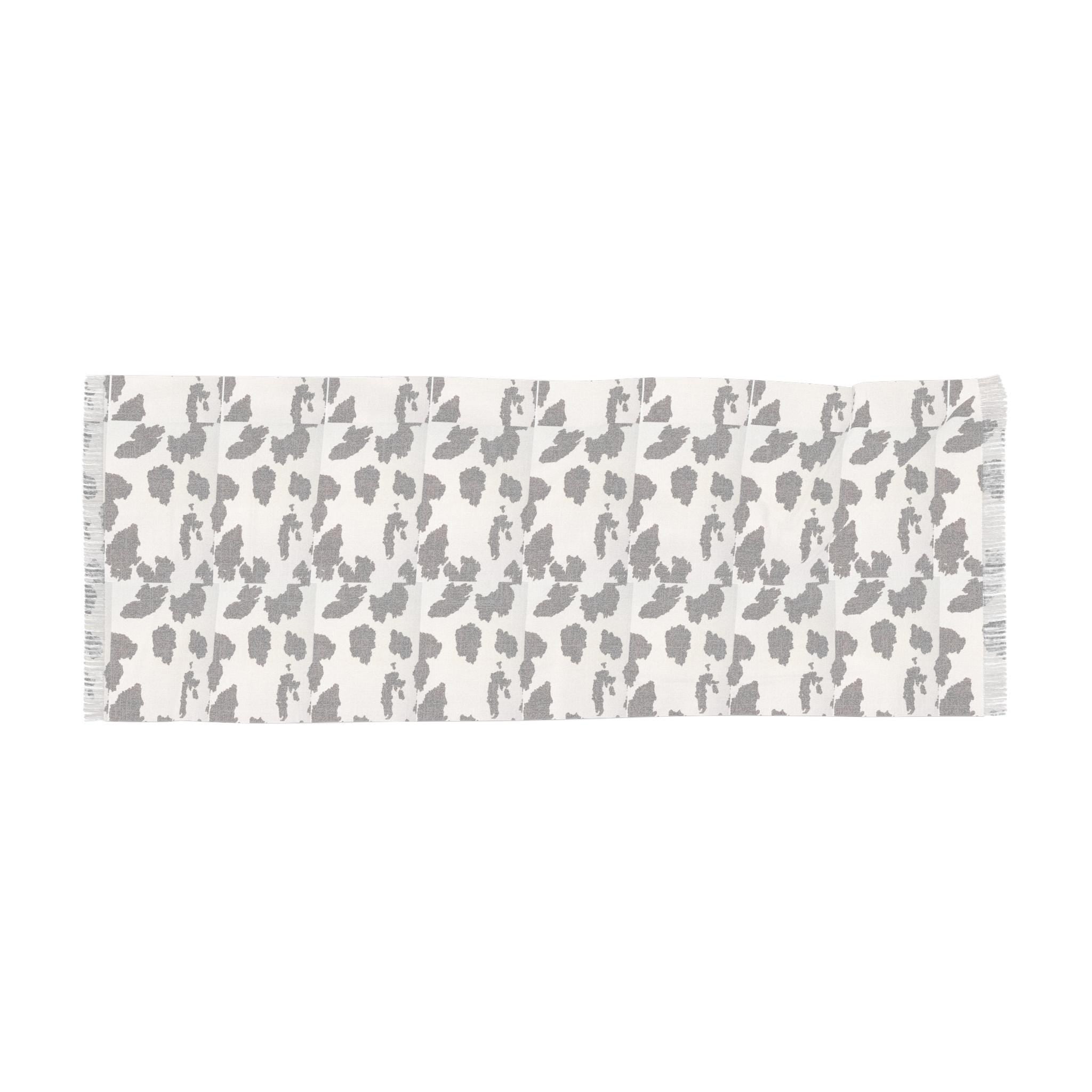 Chic Lightweight Scarf, Perfect for Layering and Fall Fashion, Cow Print Scarf, Stylish Accessory for Women, Everyday Wear, Great Gift