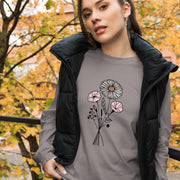 Custom Birth Month Flower T-Shirt - Sentimental Gift for Grandma - Floral Design - Perfect for Mother's Day