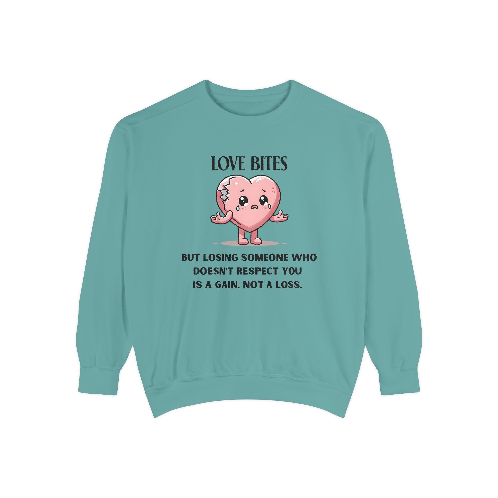 Love Bites Valentines Day Sweatshirt,  Cute Mental Health Shirt, Sublimation Design, I Survived A Narc Sweater