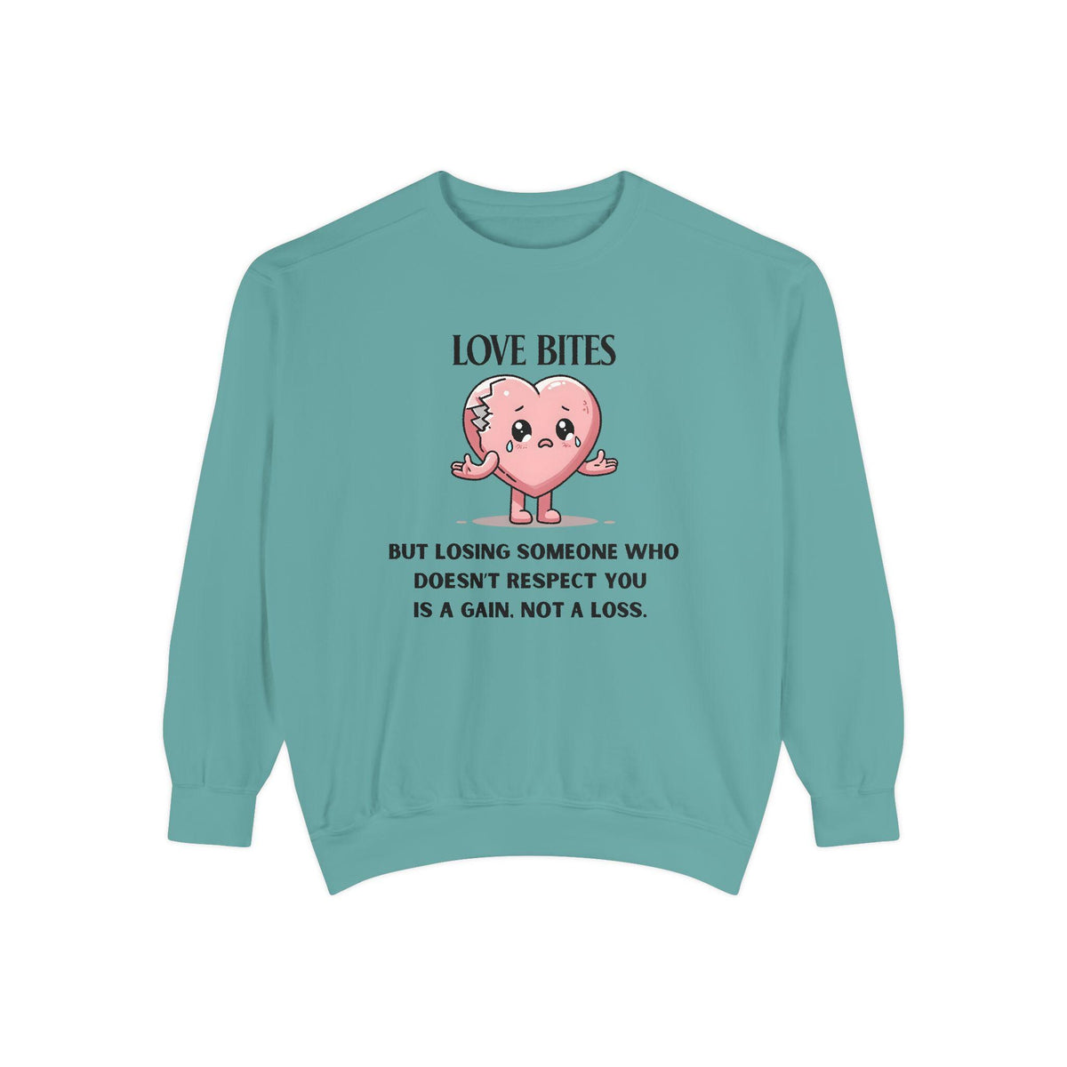 Love Bites Valentines Day Sweatshirt,  Cute Mental Health Shirt, Sublimation Design, I Survived A Narc Sweater