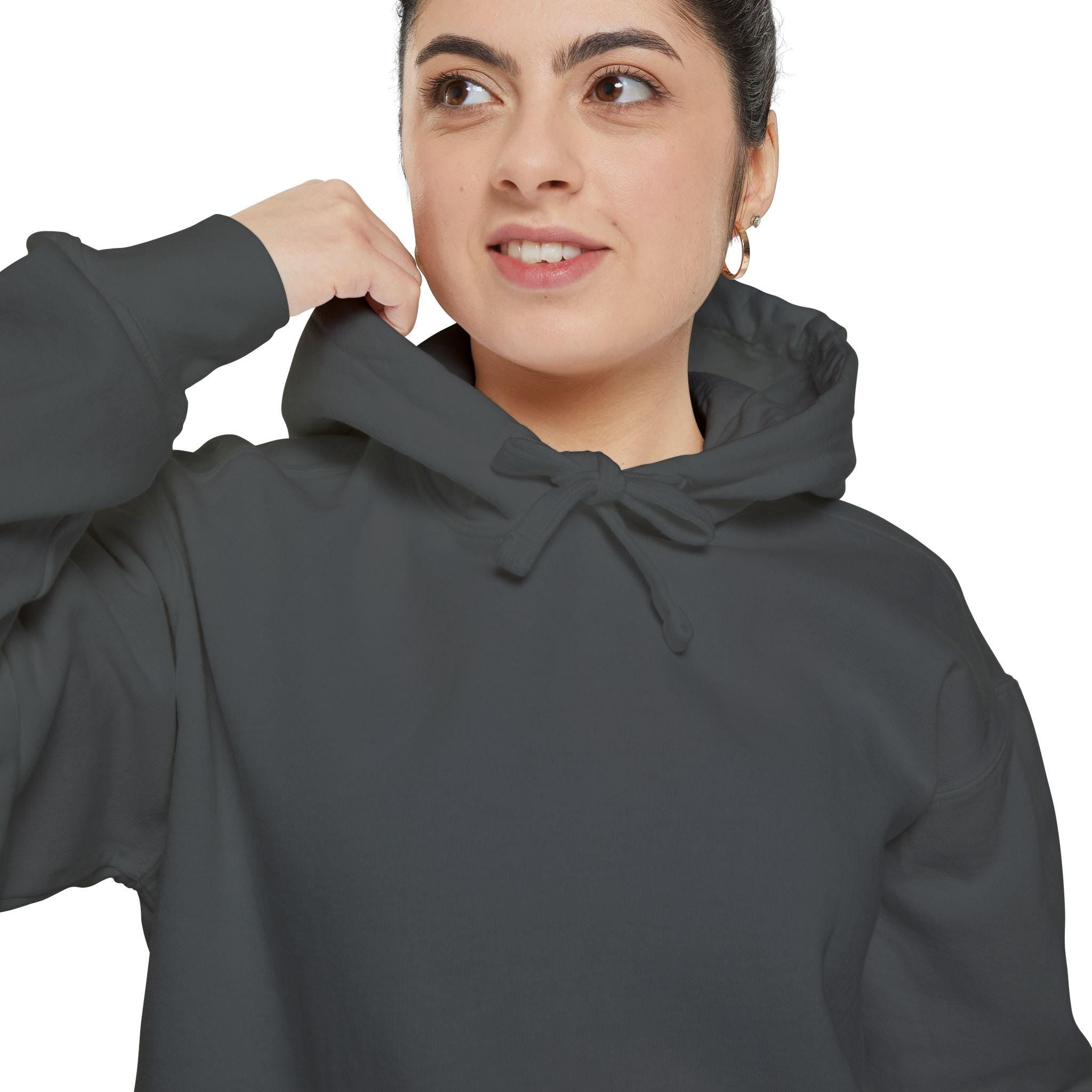 Navy Blue Butterfly Wildflower Hoodie - Aesthetic Flower Design - Cozy and Stylish - Perfect for Nature Lovers