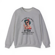 Sassy Retro Sweatshirt - Funny You Curse Too Much Top - Graphic Sweatshirt