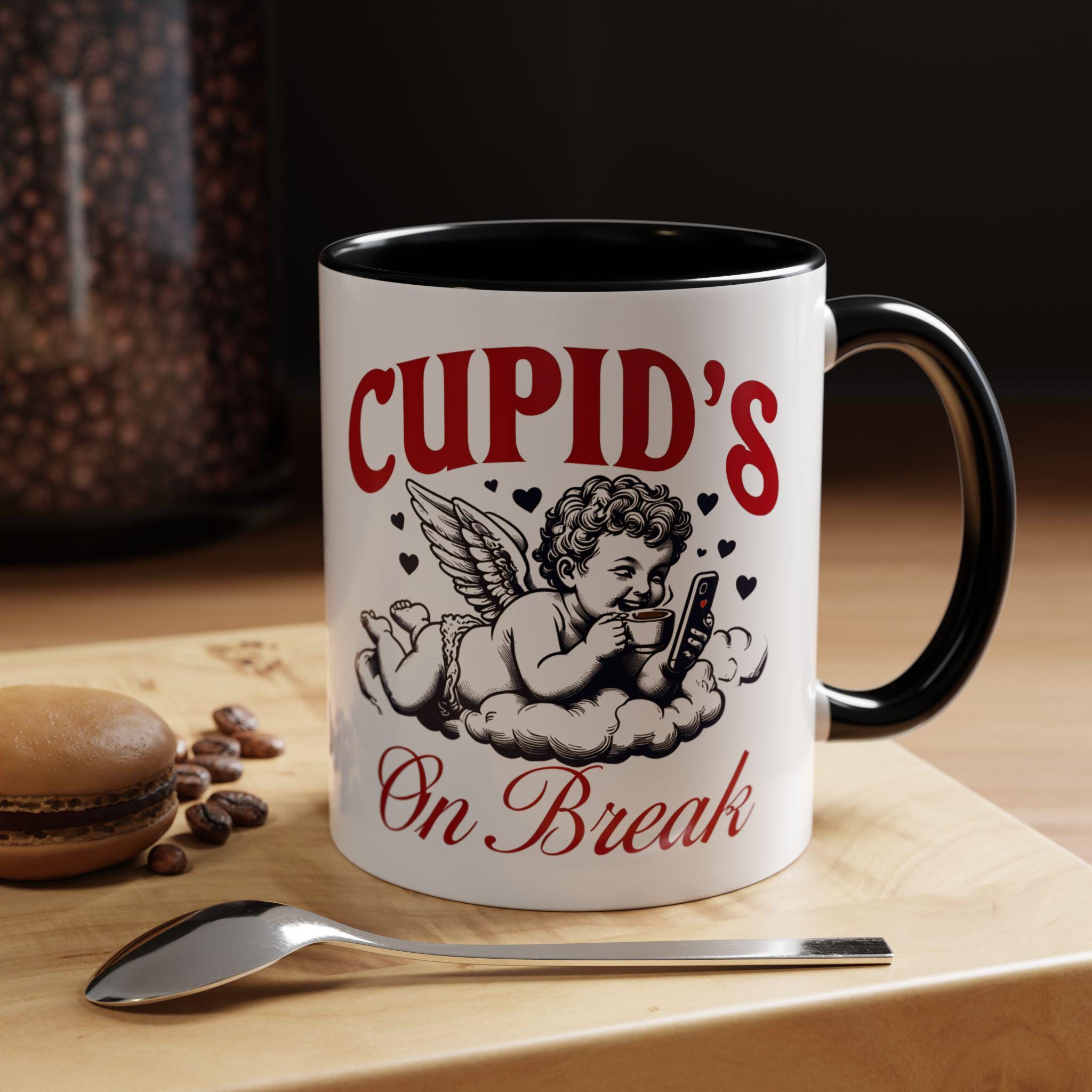 Cupids on Break Mug - Cute Coffee Cup - Perfect Gift for Valentine&#39;s Day - Funny Mug