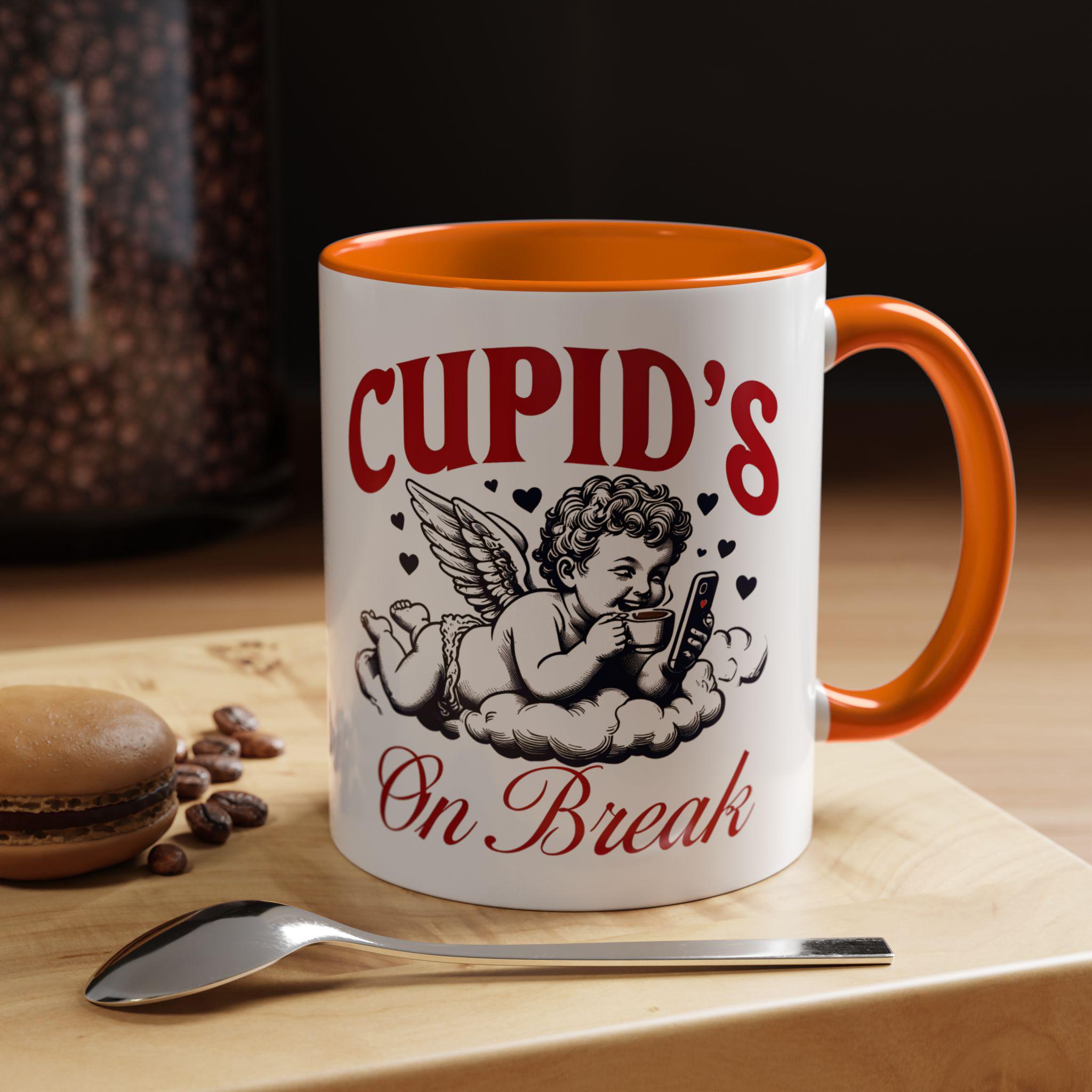 Cupids on Break Mug - Cute Coffee Cup - Perfect Gift for Valentine&#39;s Day - Funny Mug