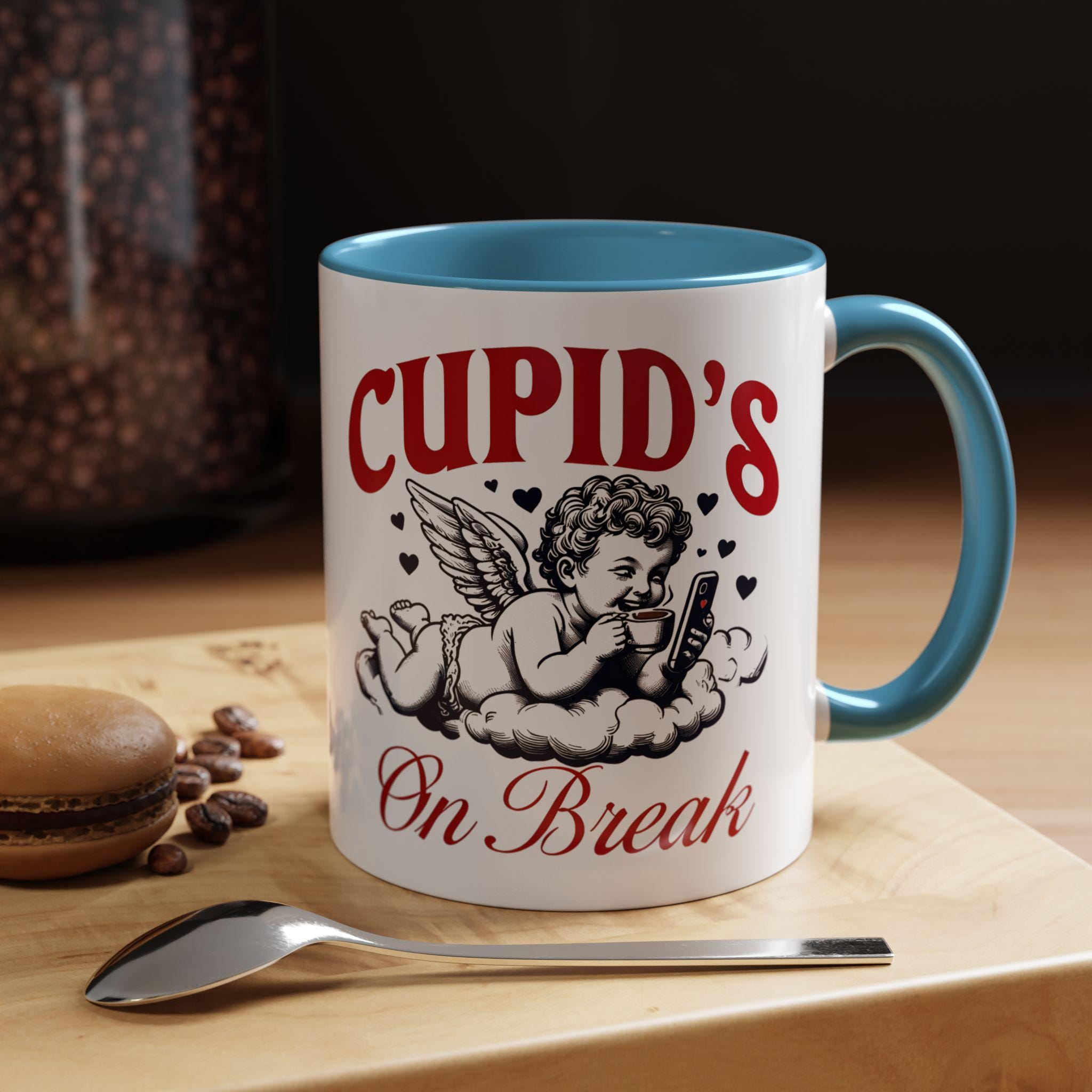 Cupids on Break Mug - Cute Coffee Cup - Perfect Gift for Valentine&#39;s Day - Funny Mug