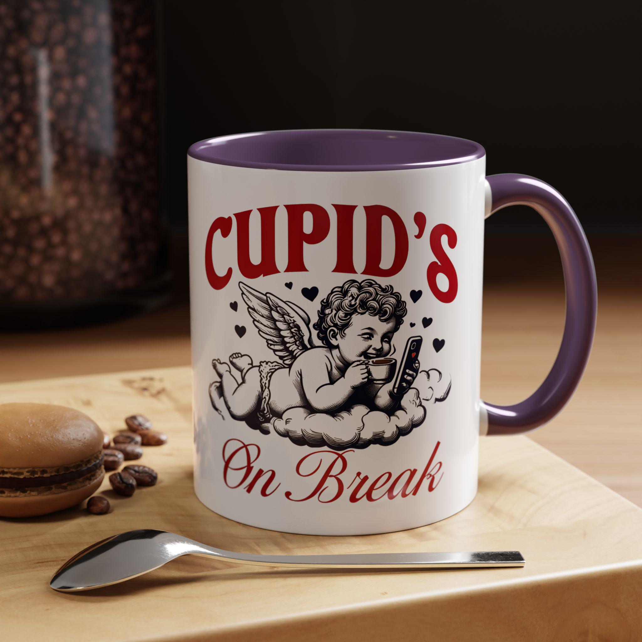 Cupids on Break Mug - Cute Coffee Cup - Perfect Gift for Valentine&#39;s Day - Funny Mug