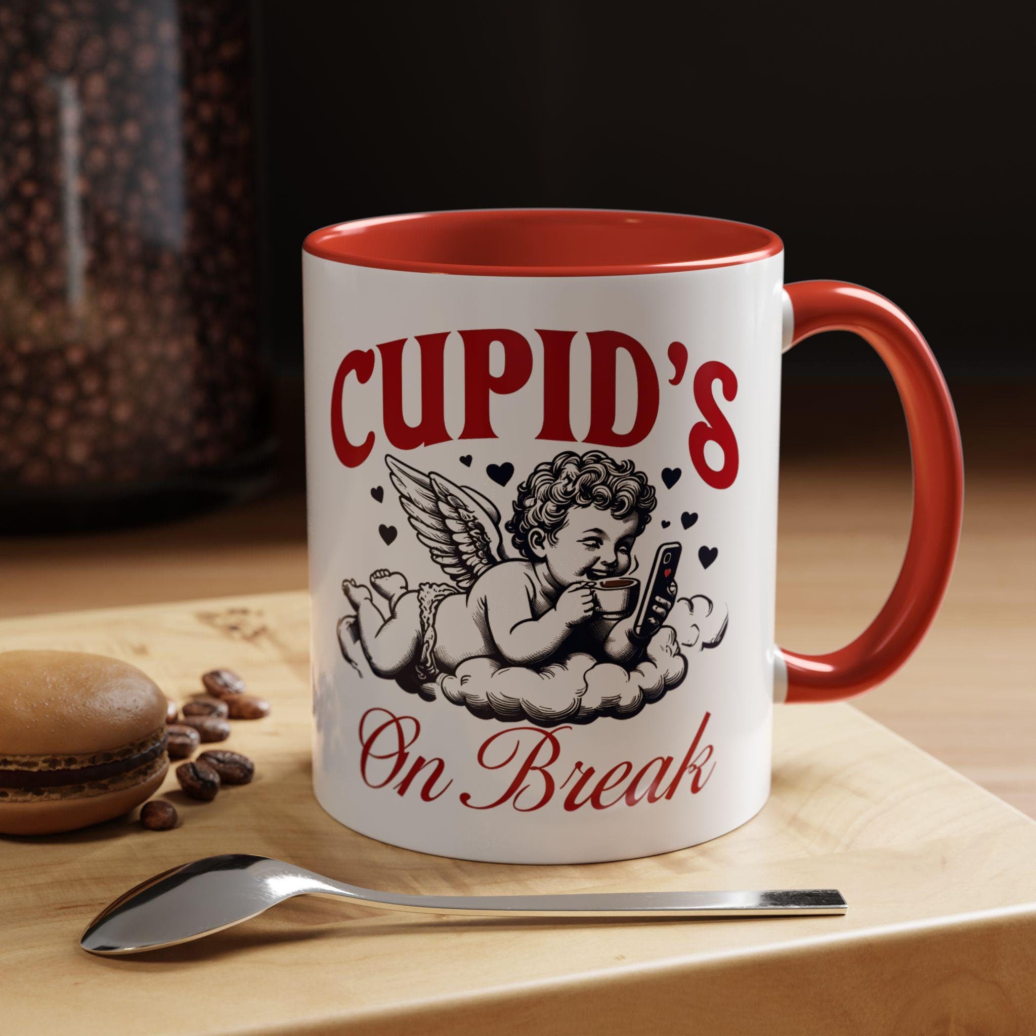 Cupids on Break Mug - Cute Coffee Cup - Perfect Gift for Valentine&#39;s Day - Funny Mug
