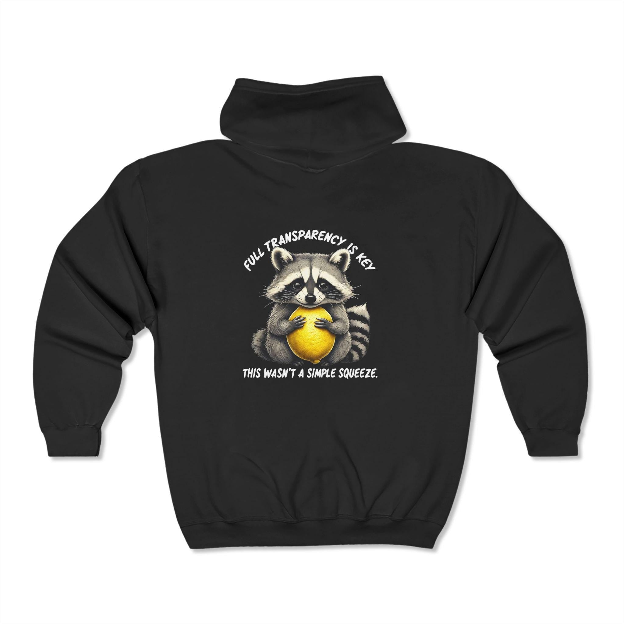 Cute But Feral Sweatshirt - Sarcastic Snark Racoon Hoodie - Adult Humor Gift for Friends