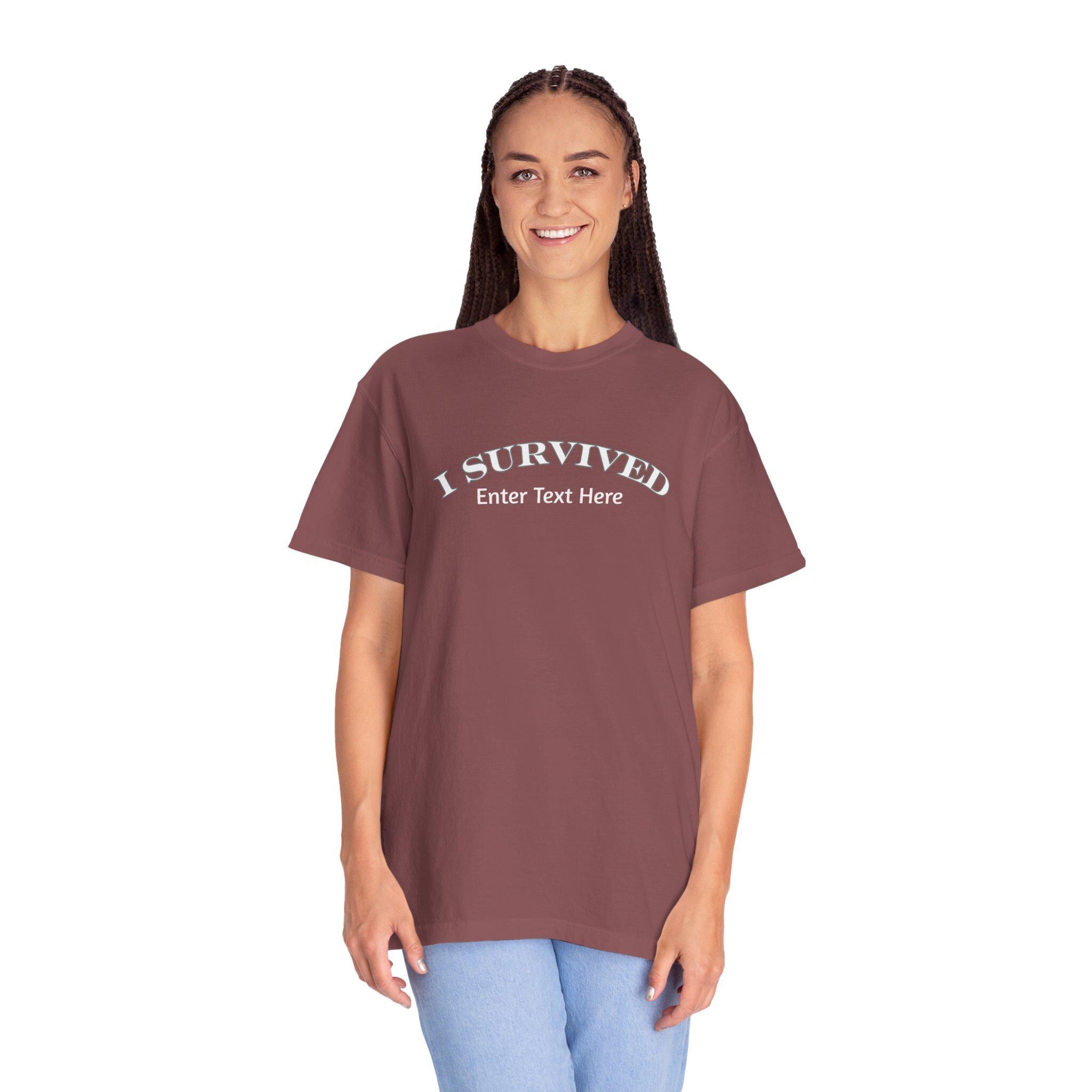 Unique Custom I Survived Shirt - Survivor Gift Idea