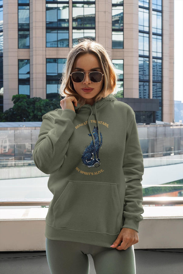 Howling Wolf Sweatshirt - Gift for Wolf Lover - Spirit Animal - Forestcore Aesthetic