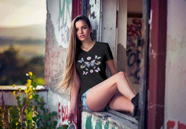 Vintage Butterfly Shirt - Cottagecore Fairycore Tee - Nature Lover Gift - Oversized Comfort Colors - Boho Style