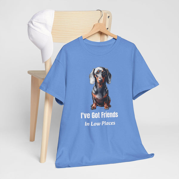 Dachshund Shirt - I've Got Friends In Low Places - Funny Dog Lover Gift - Doxie Mom Tee