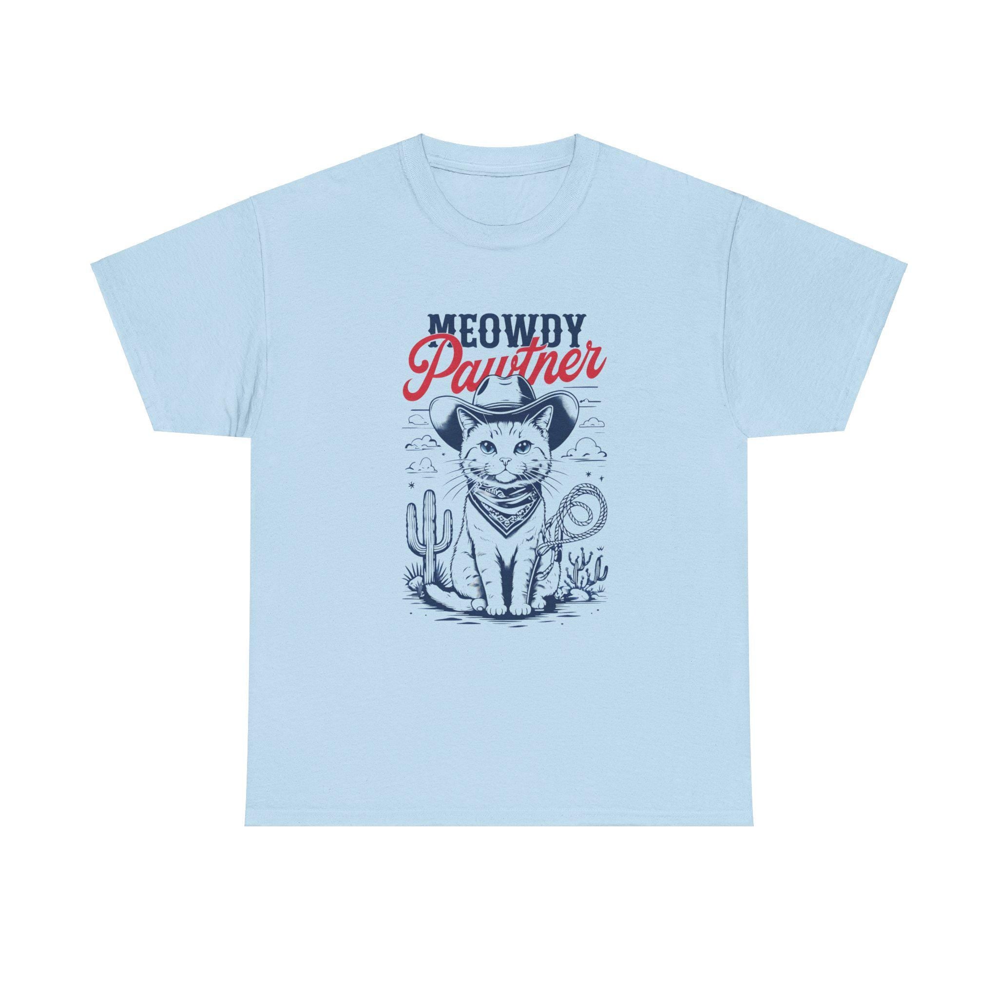 Meowdy Partner Cowboy Cat Shirt - Funny Vintage Western Tee - Cat Lover Gift - Unique Design