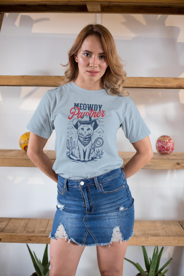 Meowdy Partner Cowboy Cat Shirt - Funny Vintage Western Tee - Cat Lover Gift - Unique Design