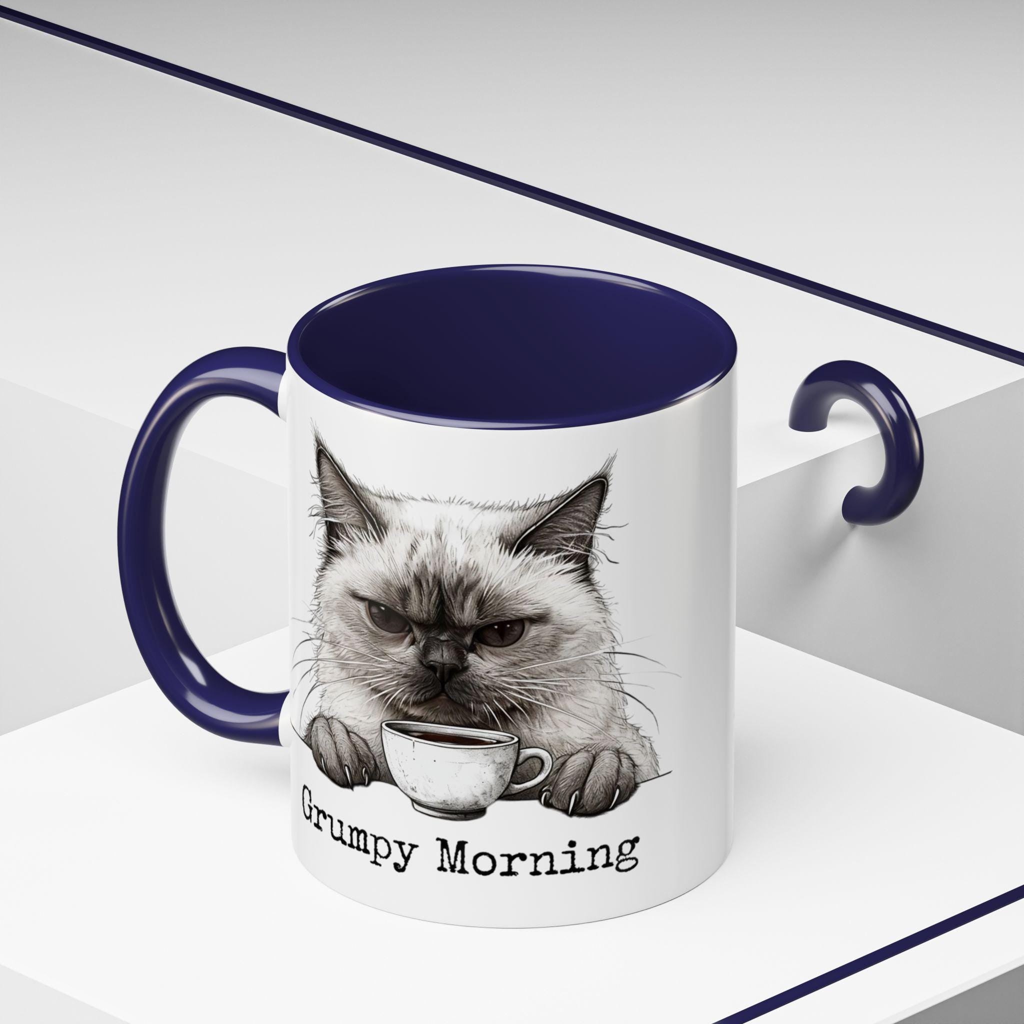 Grumpy Cat Mug Wrap - Cute Cat Lover's Gift - 11oz & 15oz Options