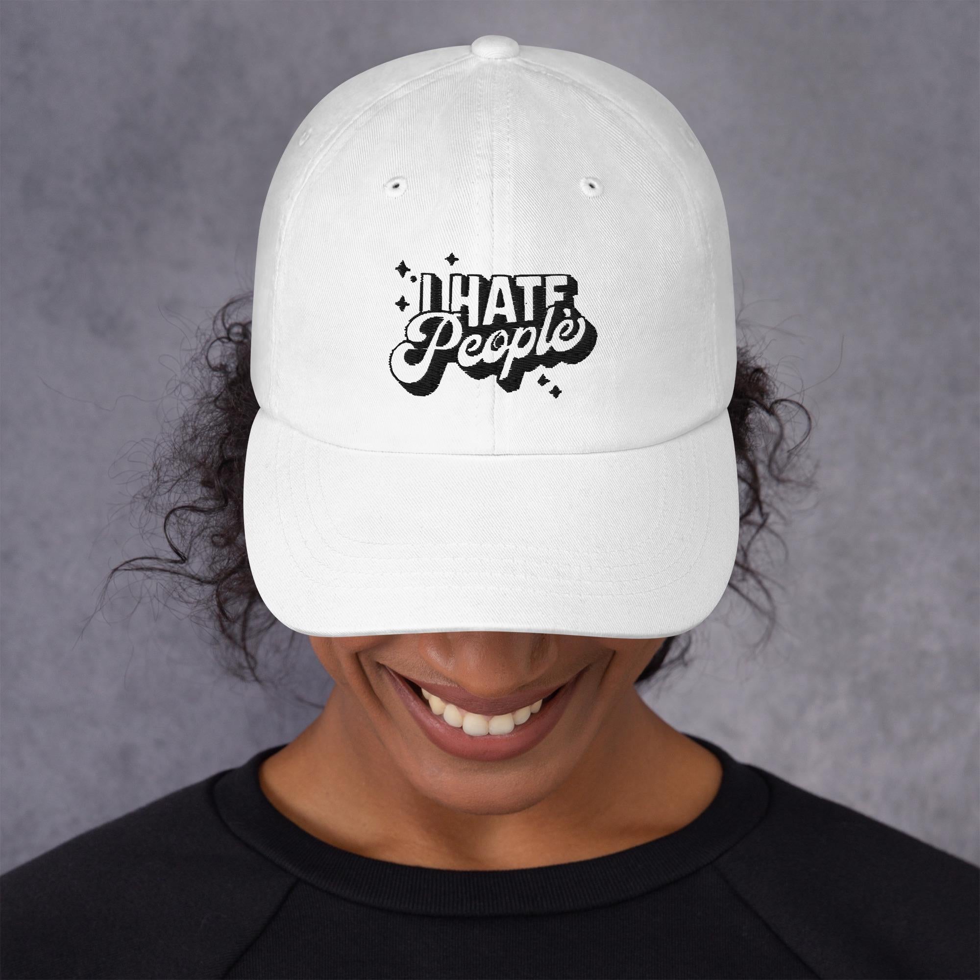 Sassy I Hate People Trucker Hat - Adjustable Fit - Ideal Present for Adults