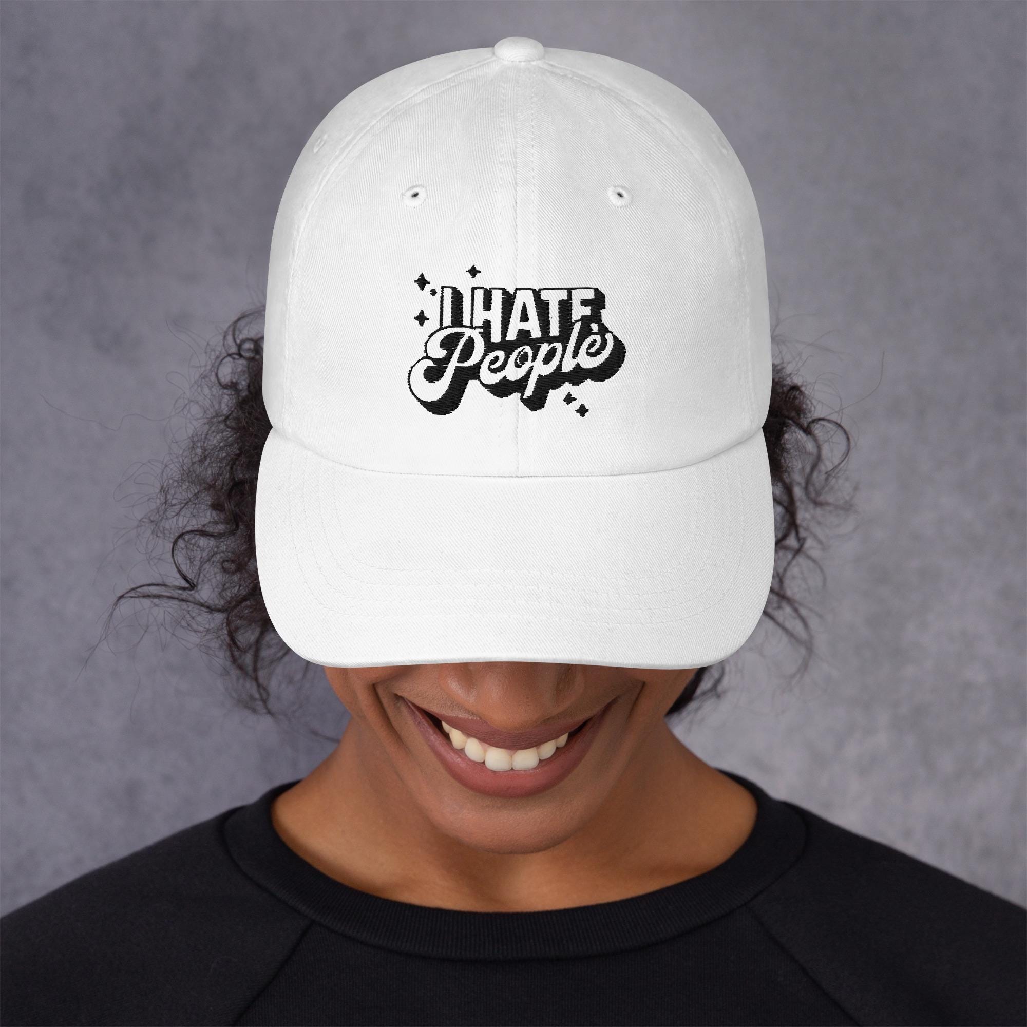 Sassy I Hate People Trucker Hat - Adjustable Fit - Ideal Present for Adults