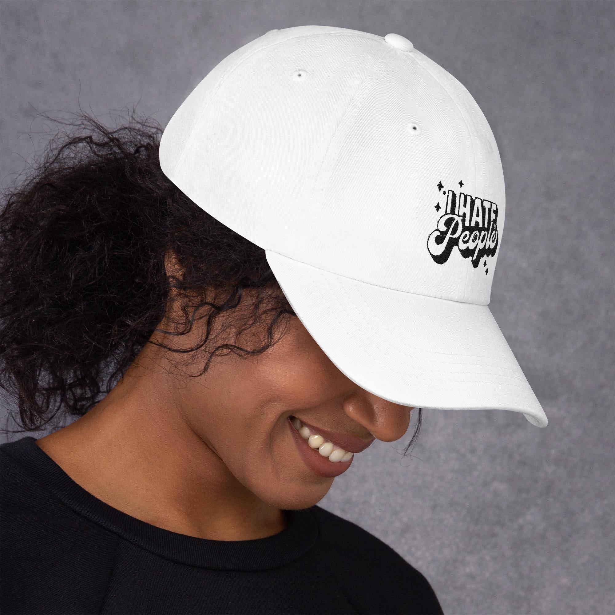 Sassy I Hate People Trucker Hat - Adjustable Fit - Ideal Present for Adults