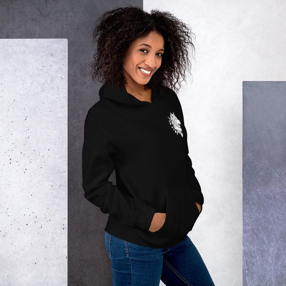 Stay Wild Wolf Hoodie - Animal Lover Gift - Graphic Sweatshirt