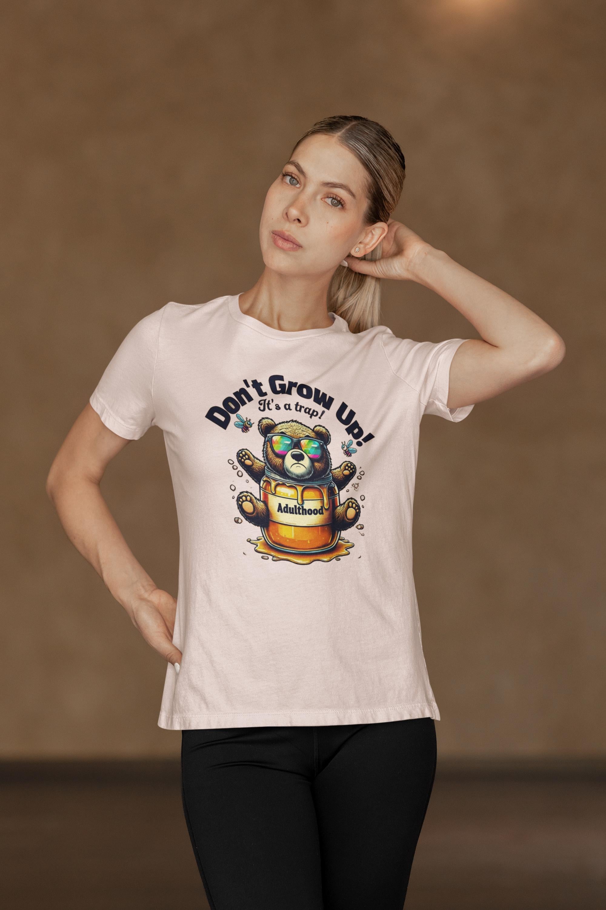 Don&#39;t Grow Up It&#39;s a Trap T-shirt - Funny Adulting Tee - Gift for Young at Heart